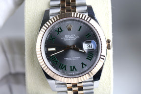 UNWORN 2024 ROLEX 126331 Datejust 41mm Wimbledon with Box & Papers