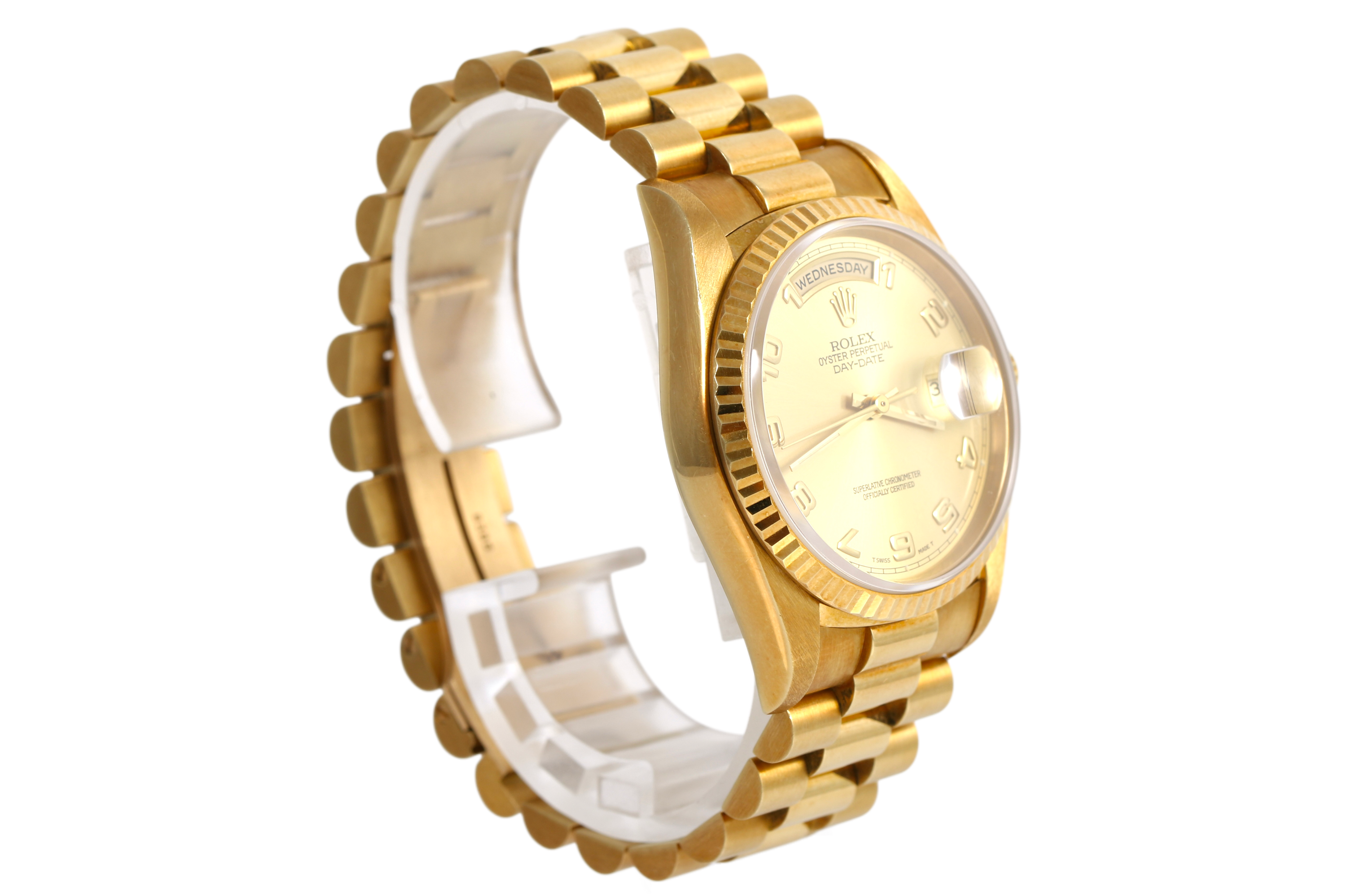UNPOLISHED 1990 Rolex Day-Date 36mm - 18238 (Champagne Arabic)