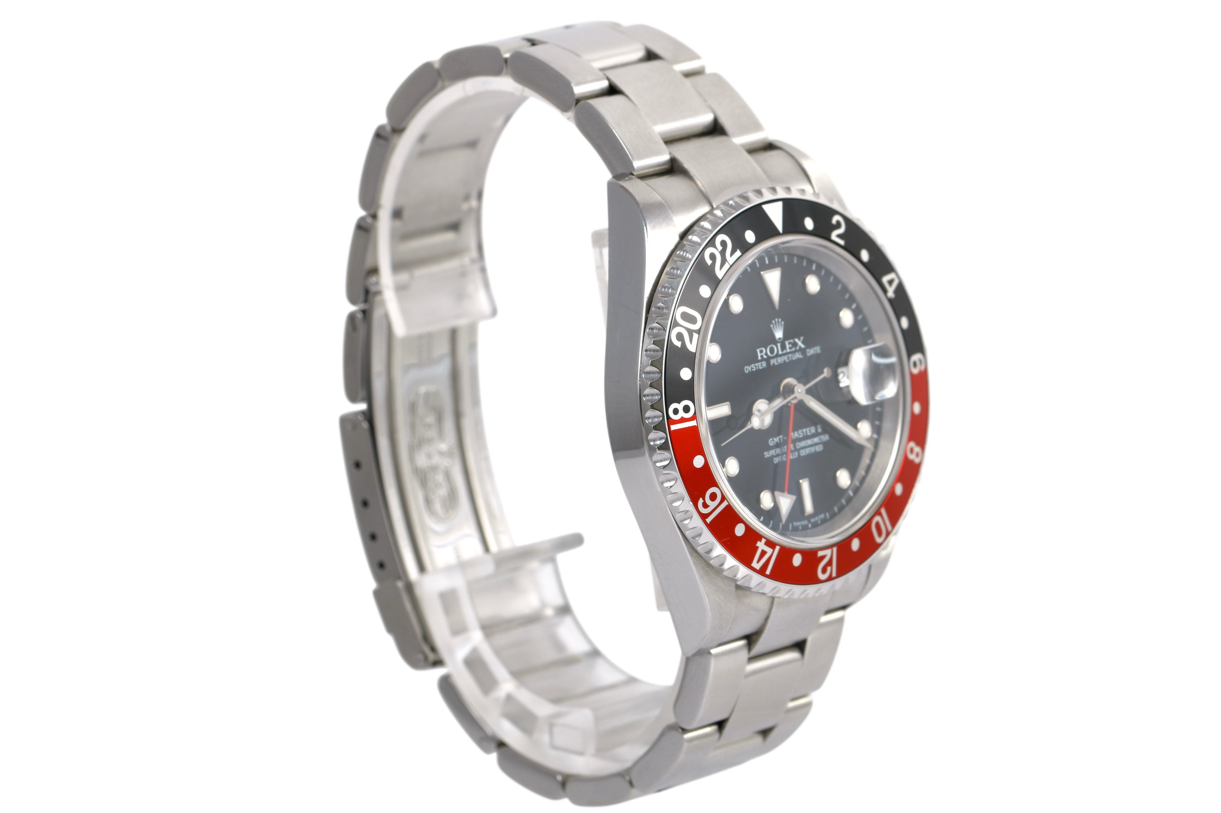 2006 Rolex GMT-Master II 40mm No Holes Case - 16710 (Coke)