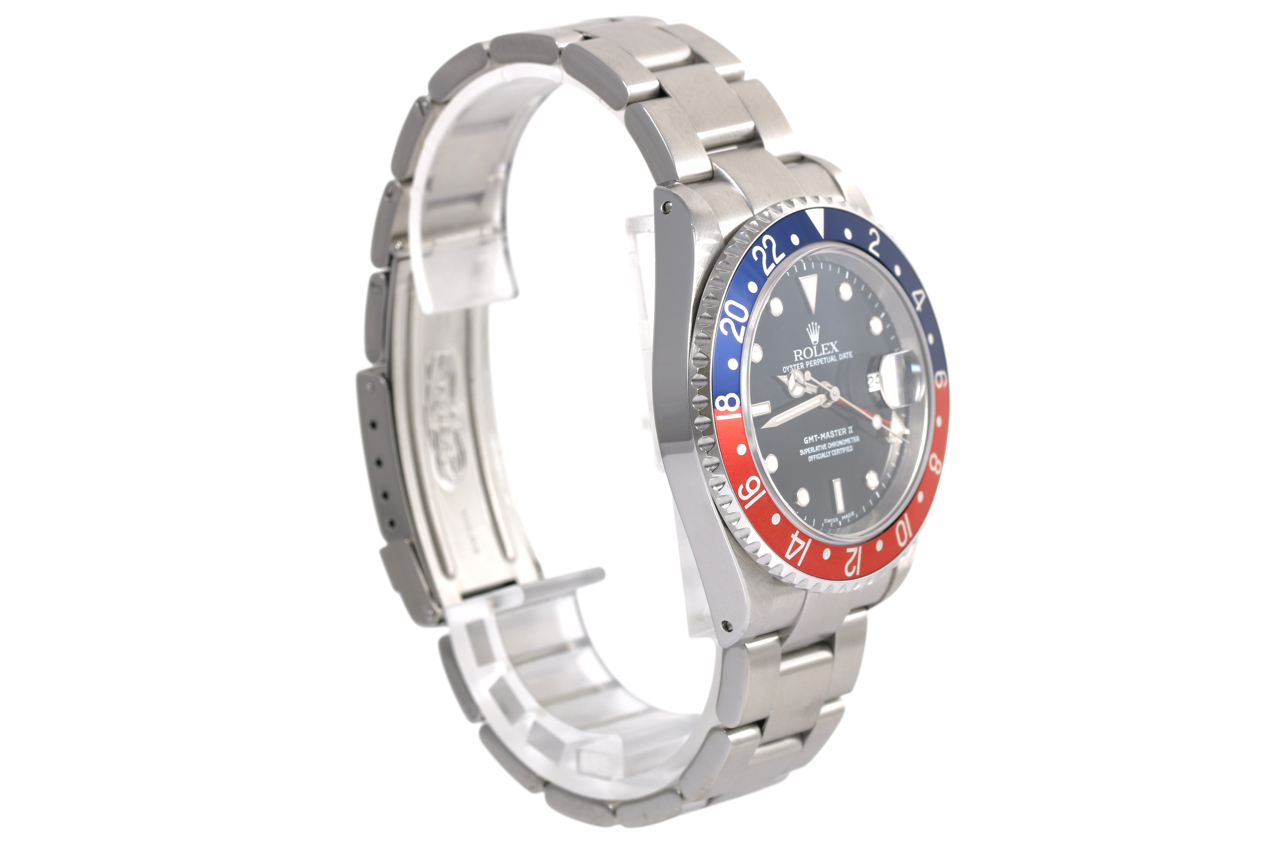 2001 Rolex GMT-Master II 40mm Solid End Links - 16710 (Pepsi)