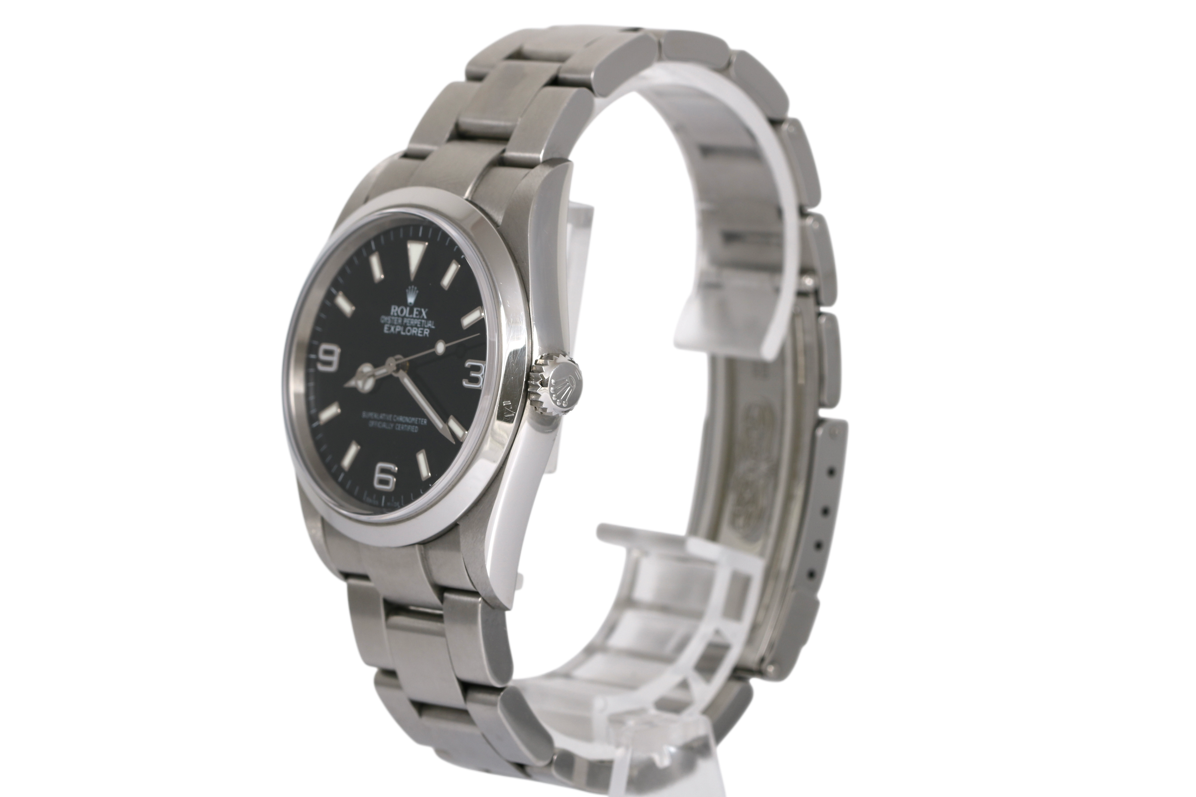 UNPOLISHED CASE 2005 Rolex Explorer 36mm - 114270 (CASEBACK STICKER)