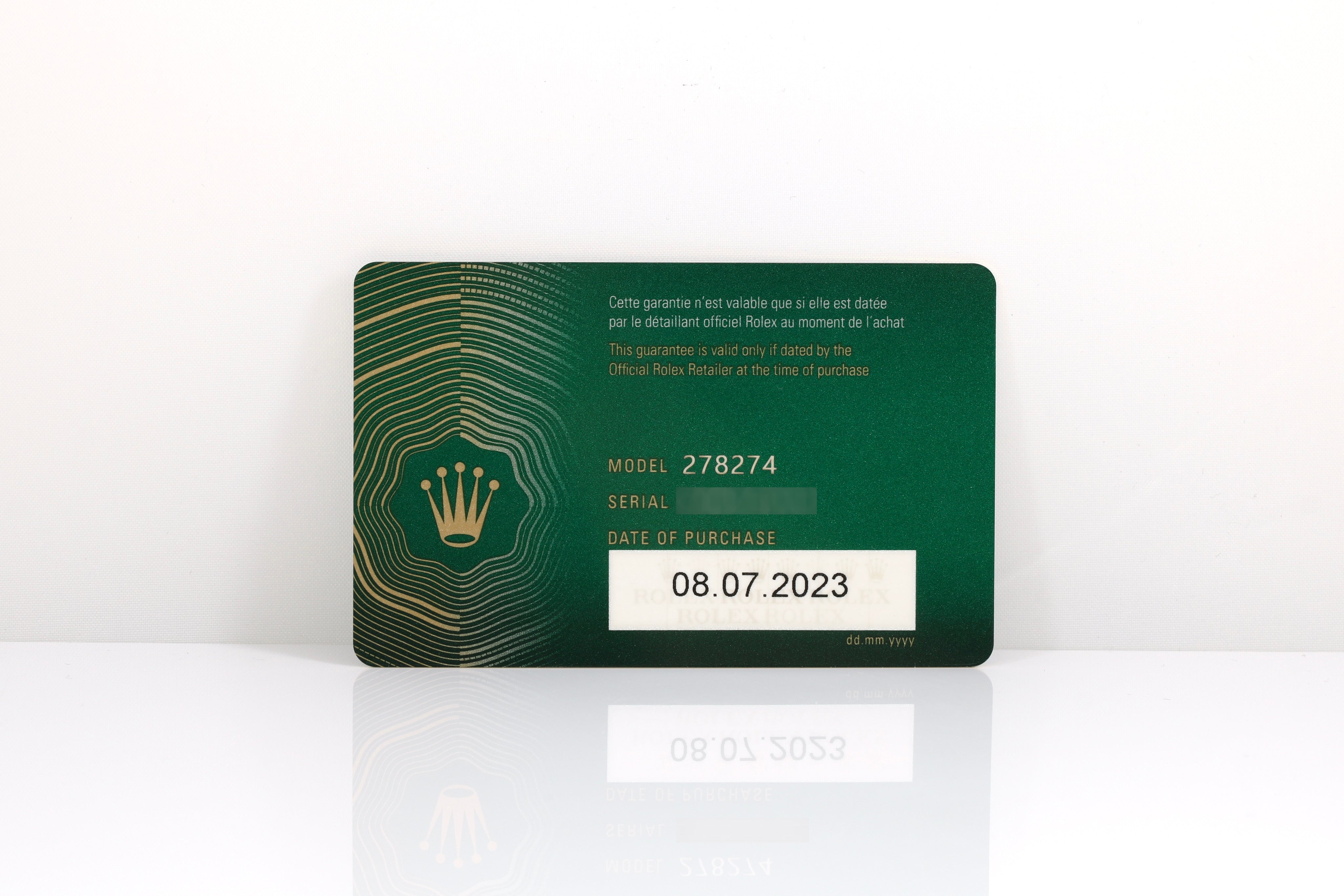 2023 ROLEX Datejust 31mm - 278274 (Mint Green)