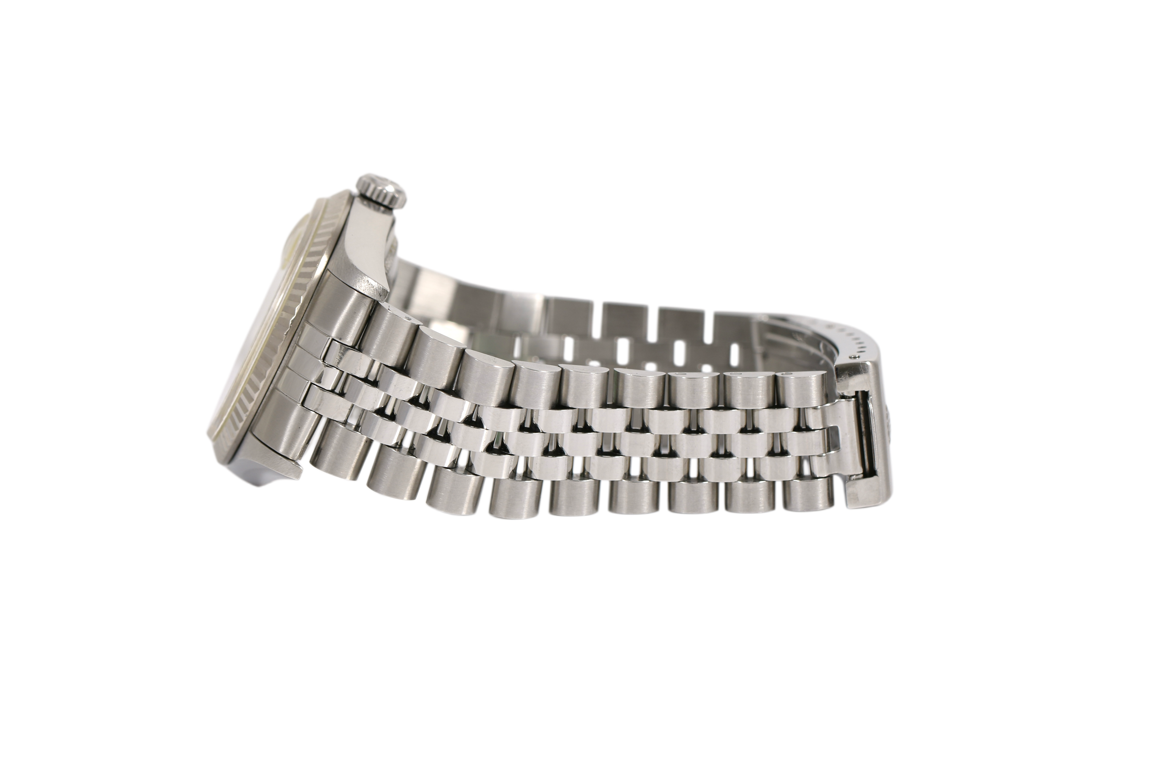 1994 Rolex Datejust 36mm No Holes Case - 16234 (Silver Tapestry)