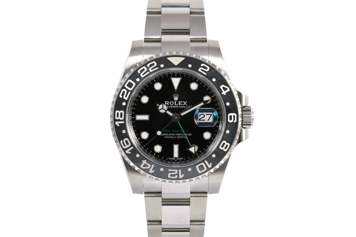 UNWORN 2019 Rolex GMT-Master II 40mm - 116710LN (Green Arrow)