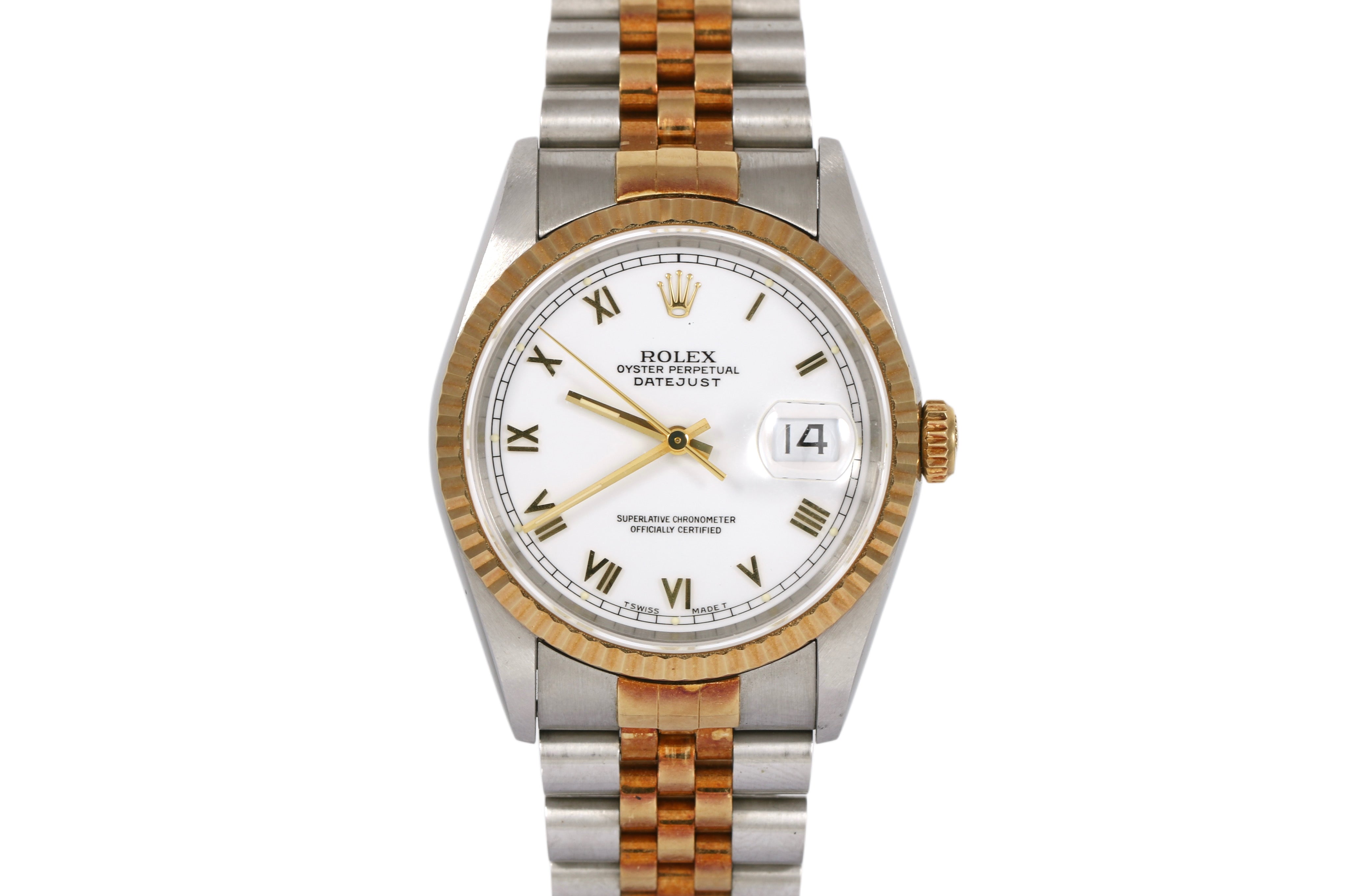 UNPOLISHED 1994 Datejust 36mm No Holes Case - 16233 (White Roman)
