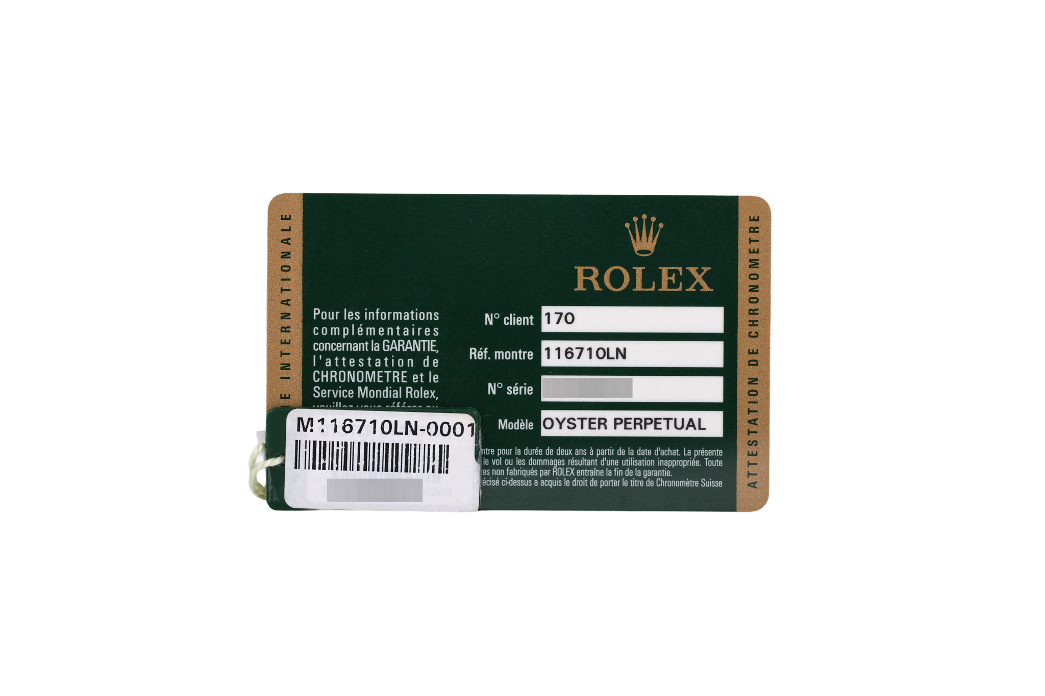 2011 Rolex GMT-MASTER II - 116710LN (Green Arrow)