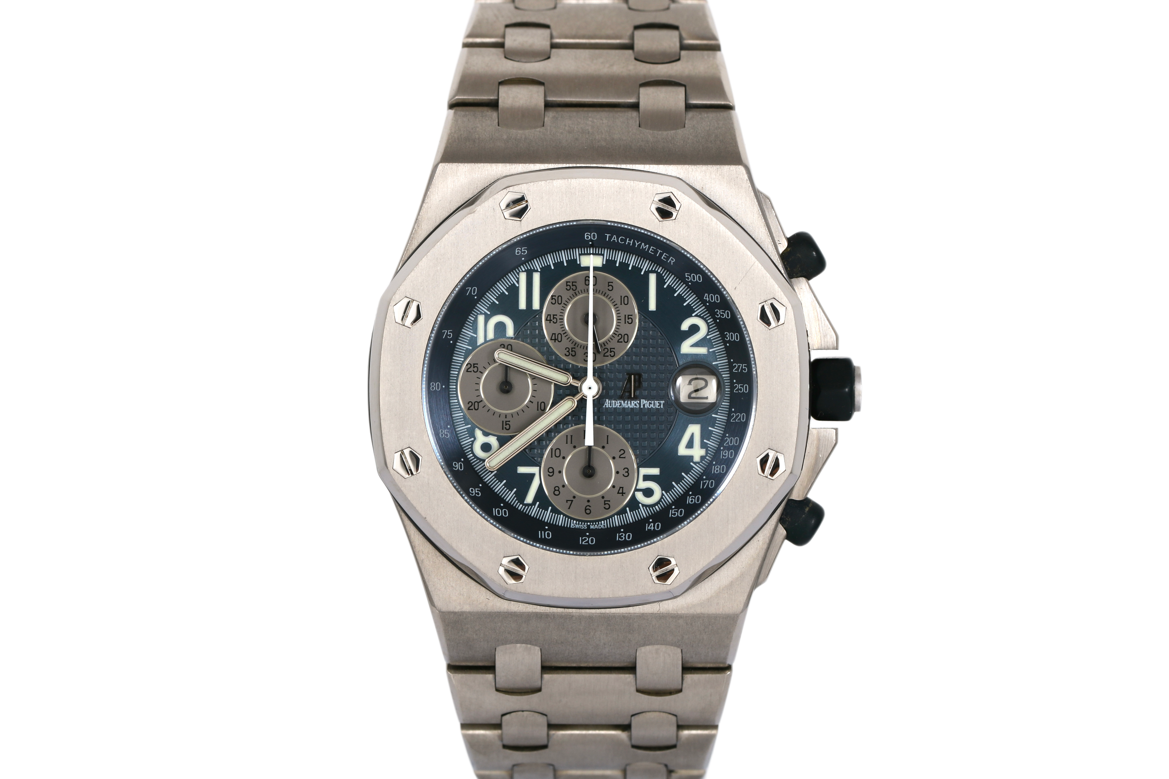 2004 Audemars Piguet Royal Oak Offshore 42mm Titanium - 25721TI (Blue)