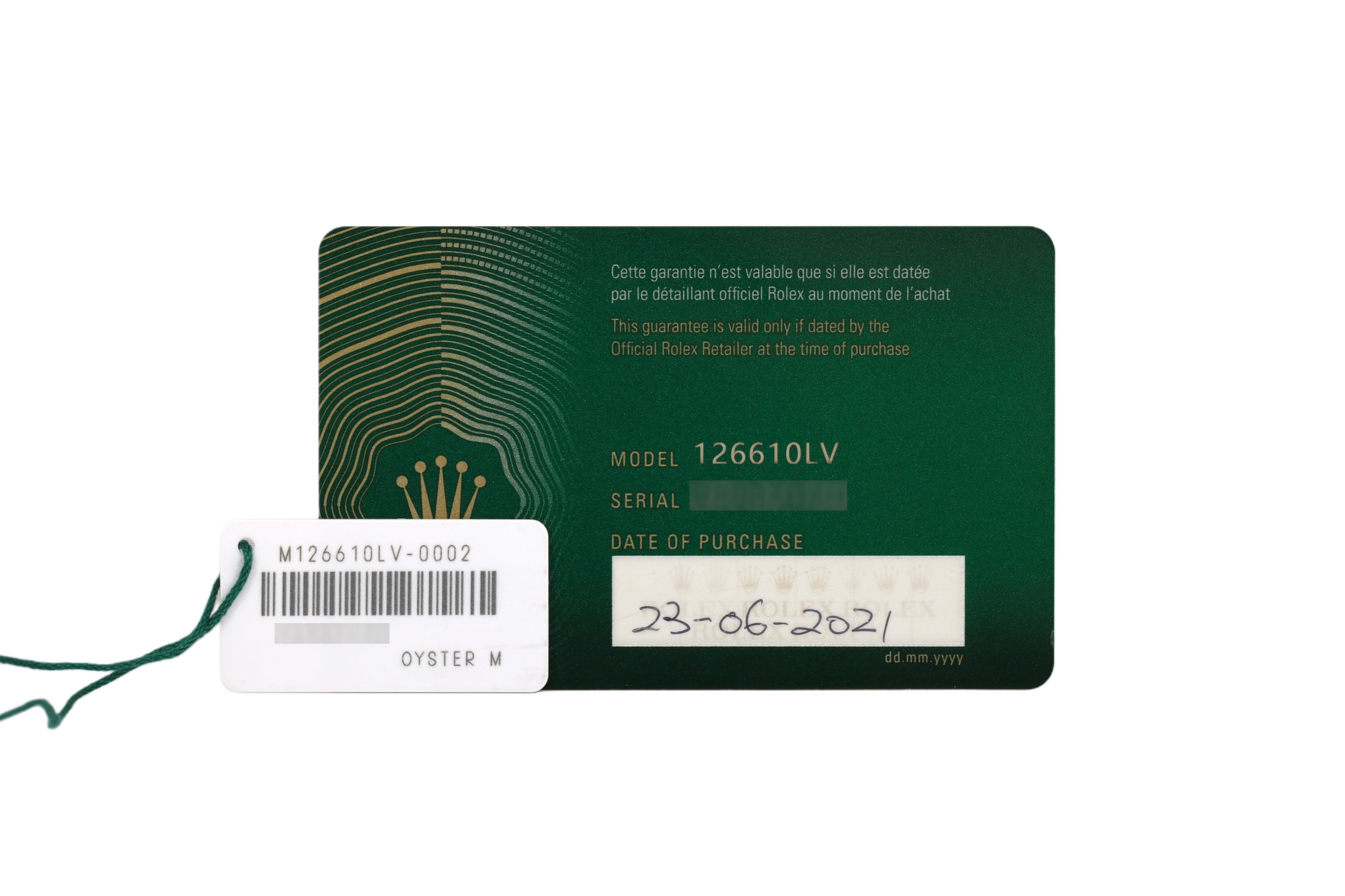 2021 Rolex Submariner Date 41mm - 126610LV (Starbucks)