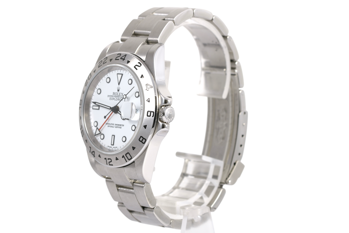 2005 Rolex Explorer II 40mm No Holes Case - 16570 (Polar)P