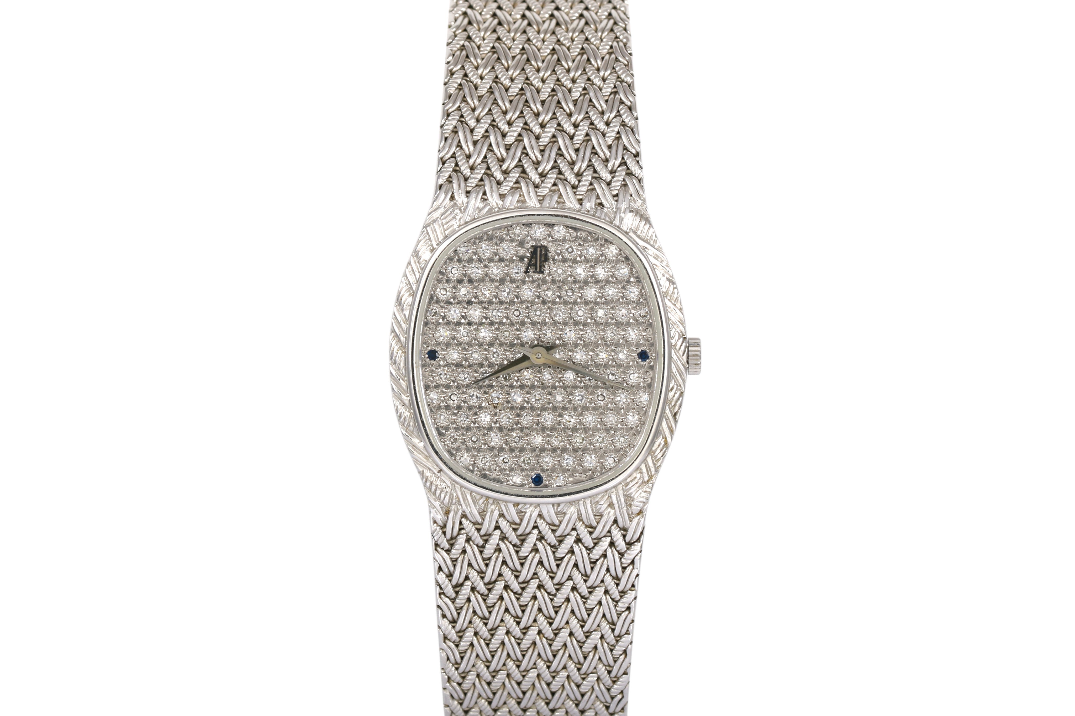 1980s Audemars Piguet Cobra 26mm 18K White Gold (Factory Diamond Dial)