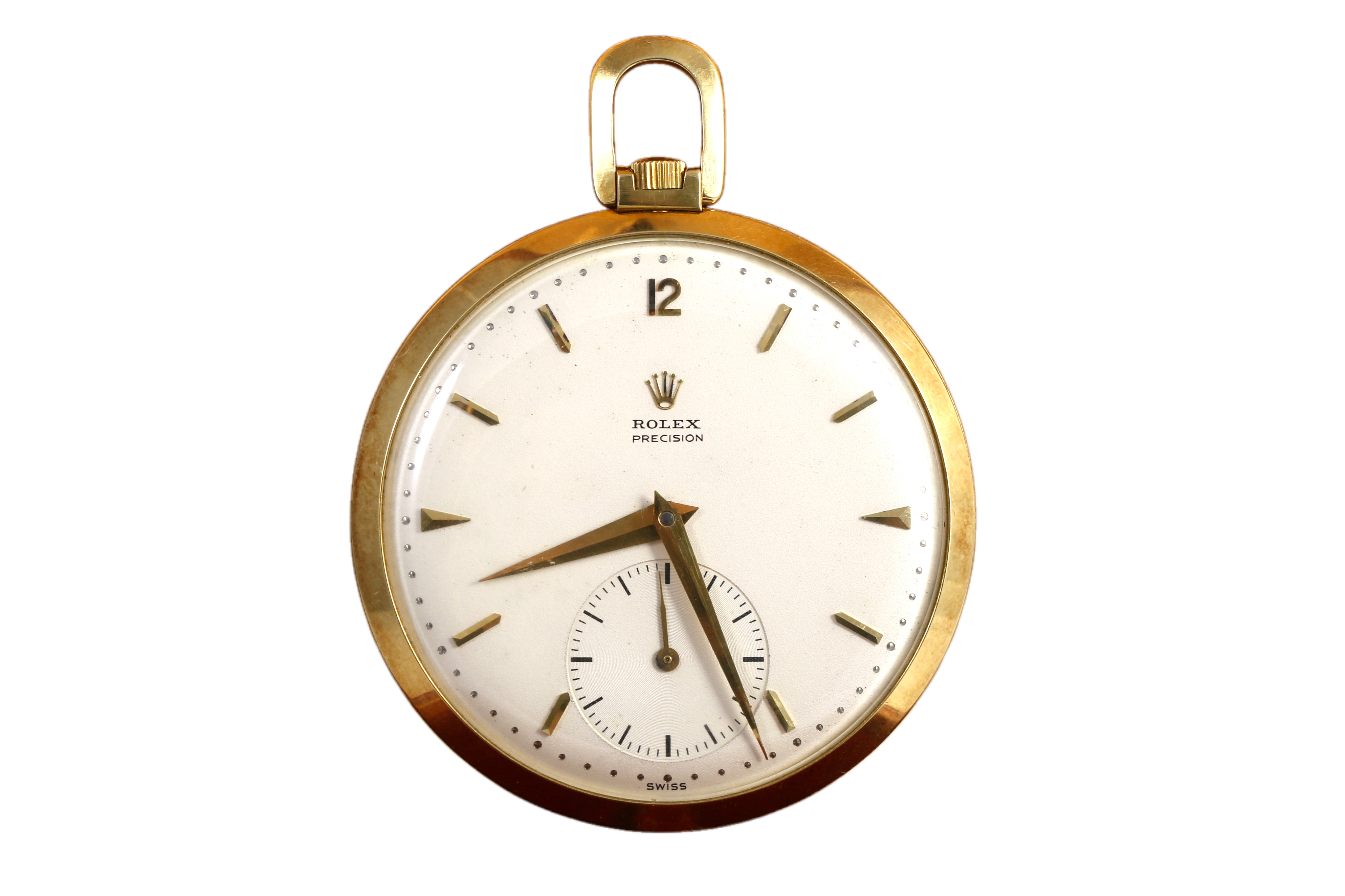 1953 Rolex Pocket Watch 18K YG 45mm 50.27 grams - 8618
