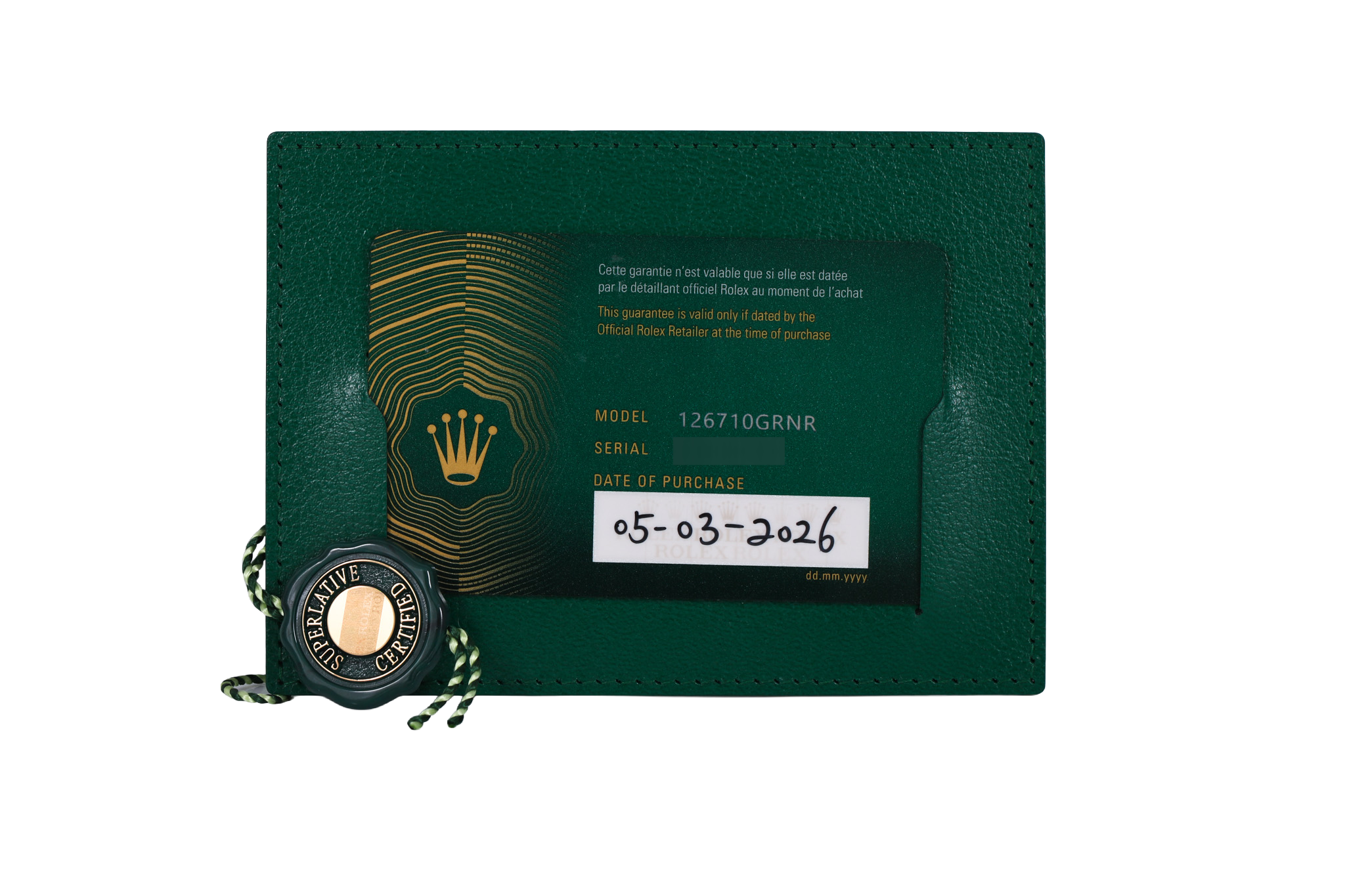 2026 Rolex GMT-Master II Jubilee- 126710GRNR (Bruce Wayne)