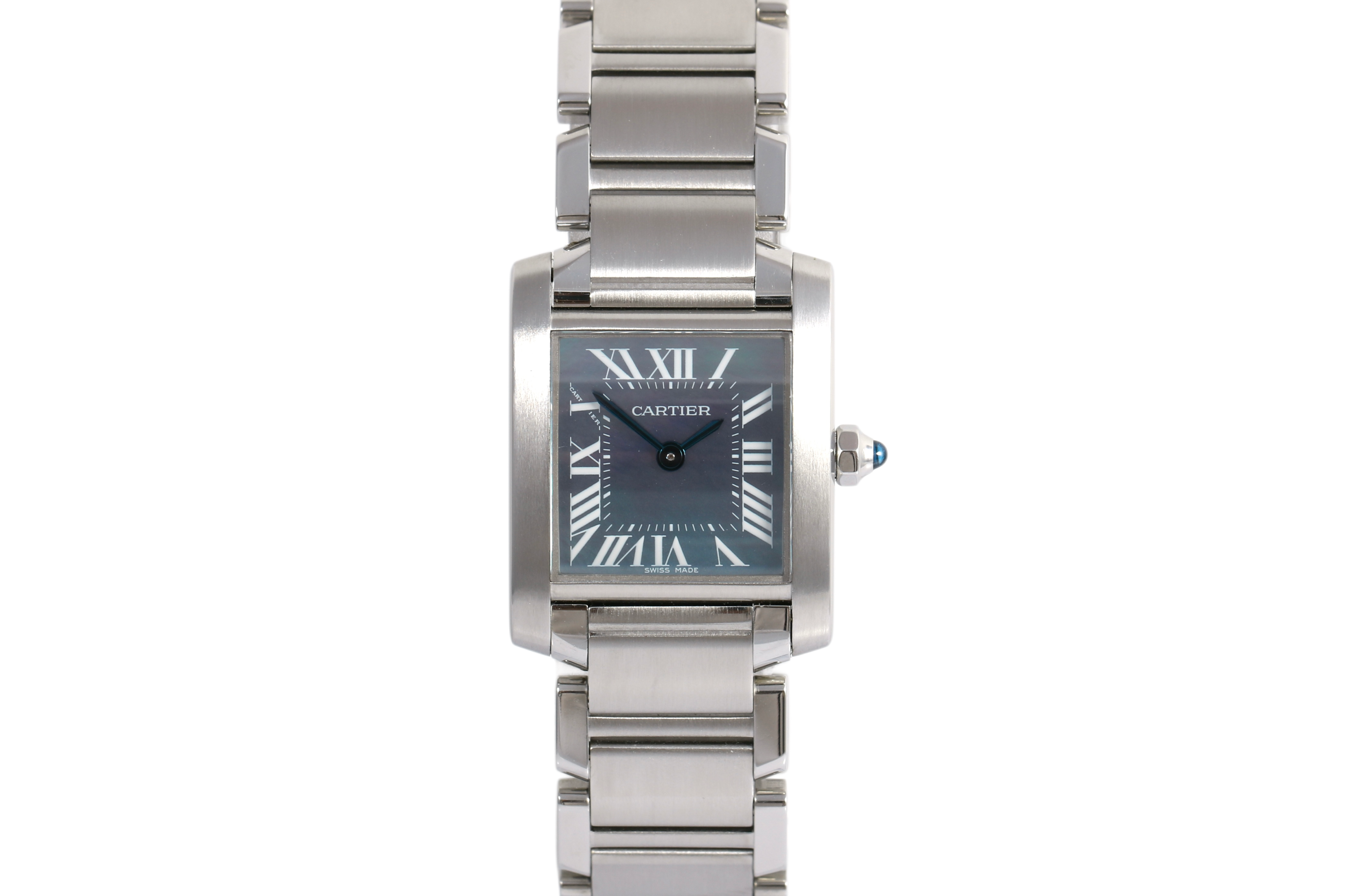 2000s-2010s Cartier Tank Française 20mm x 25mm - 2384 (Blue MOP)