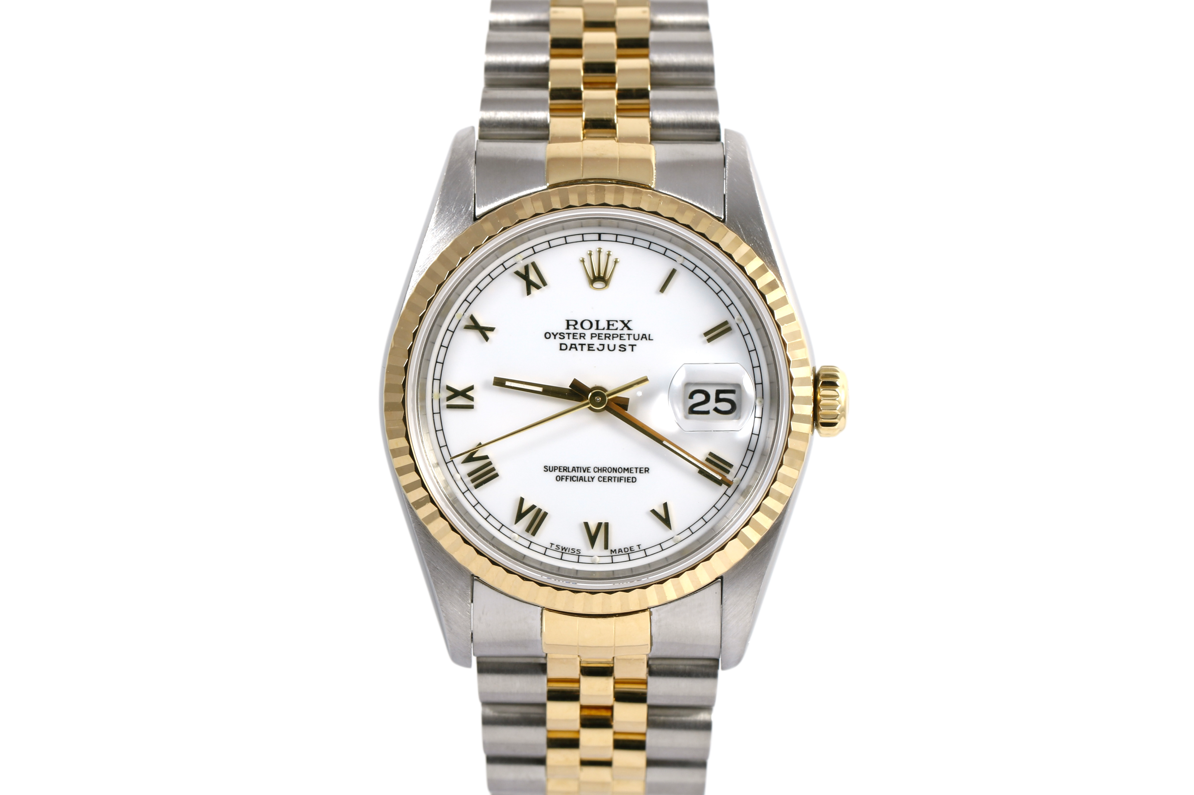 1991 Rolex Datejust 36mm - 16233 (White Roman)