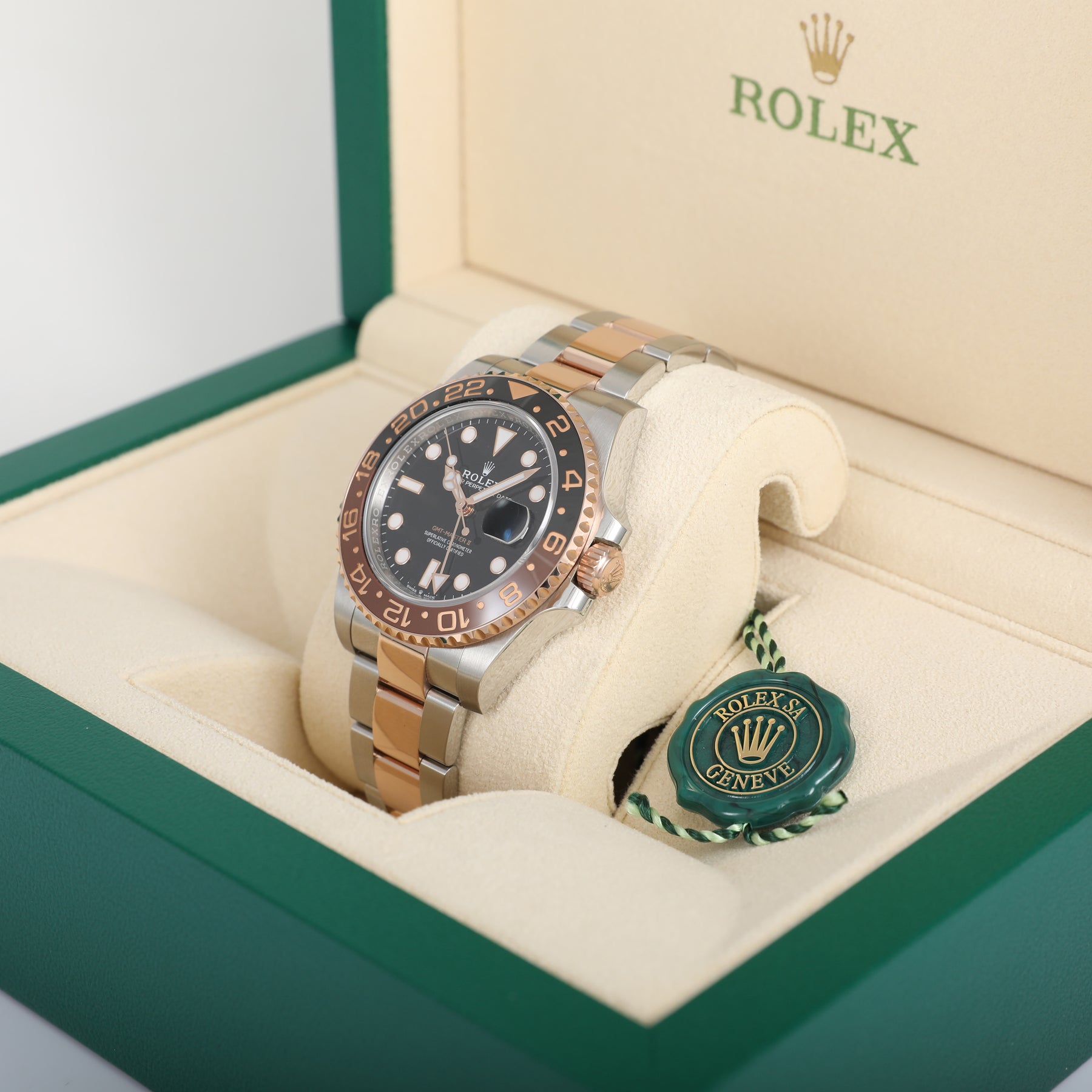 2019 ROLEX 126711CHNR GMT-MASTER II Rootbeer with Box & Papers