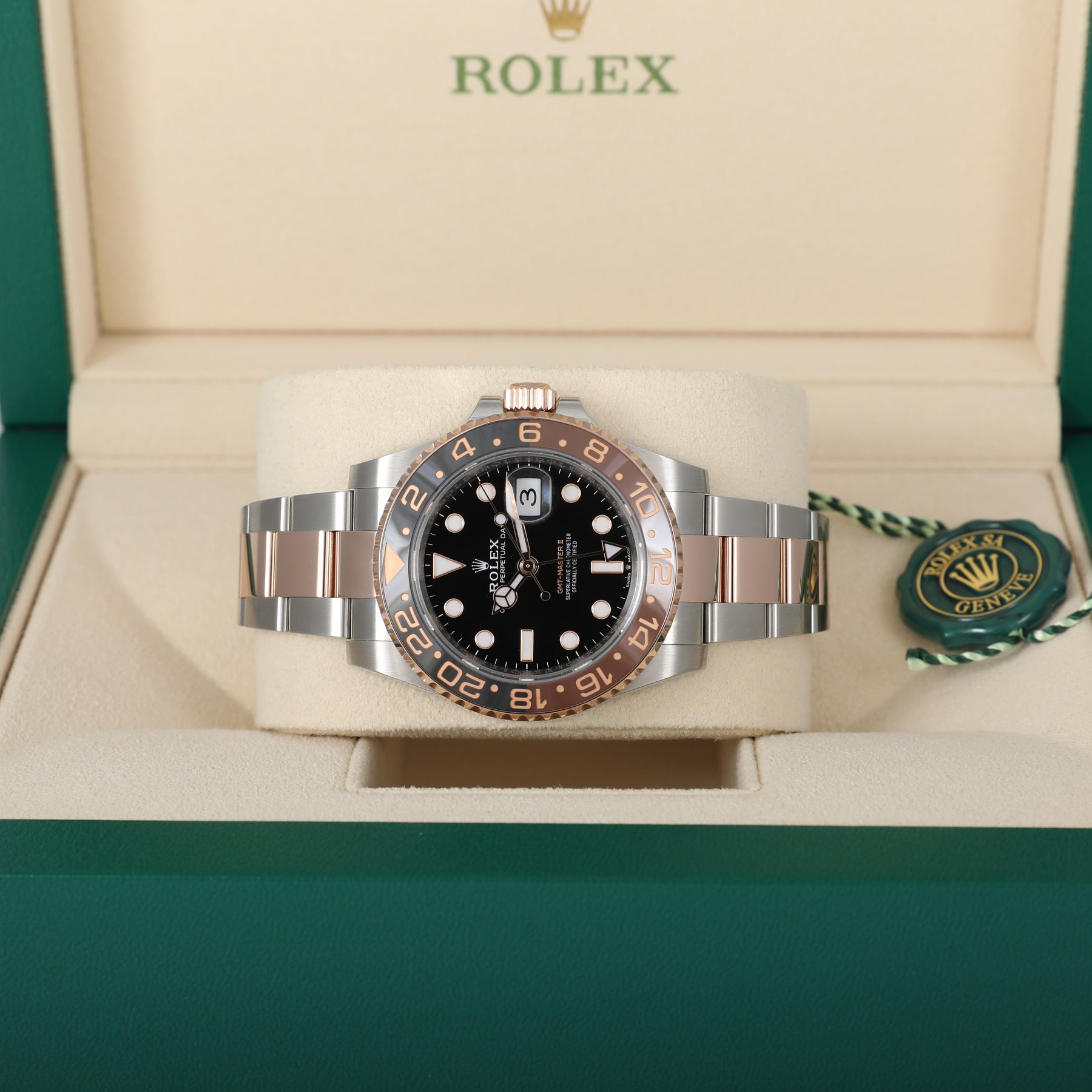 2019 ROLEX 126711CHNR GMT-MASTER II Rootbeer with Box & Papers