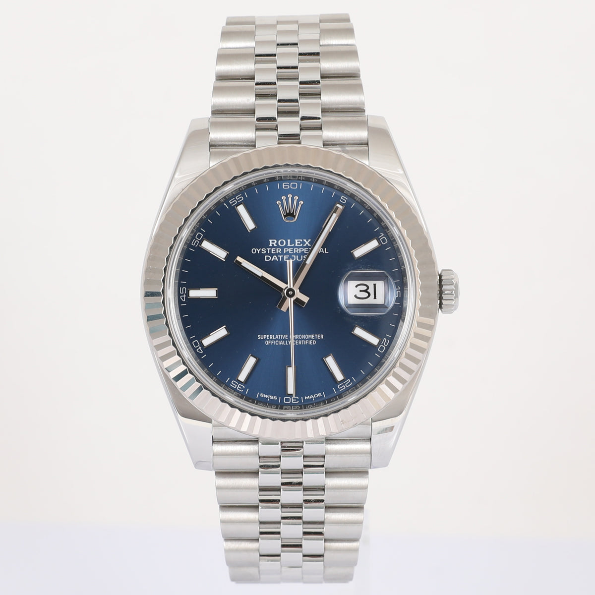 2018 ROLEX 126334 Datejust 41mm Blue Dial with Box & Papers