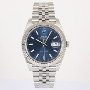 2018 ROLEX 126334 Datejust 41mm Blue Dial with Box & Papers