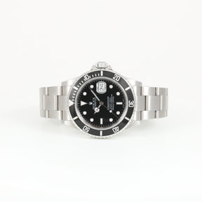2005 ROLEX 16610 Submariner No Holes Case with Box & Papers