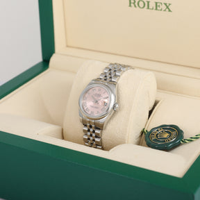 2019 ROLEX 179160 Datejust 26mm Pink Dial with Box & Papers