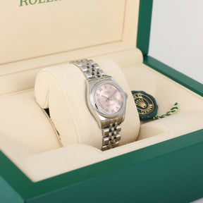 2019 ROLEX 179160 Datejust 26mm Pink Dial with Box & Papers