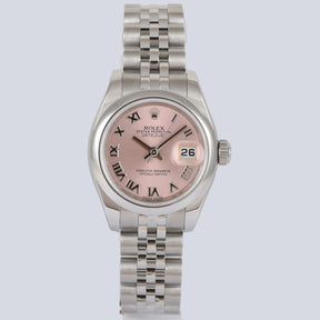 2019 ROLEX 179160 Datejust 26mm Pink Dial with Box & Papers