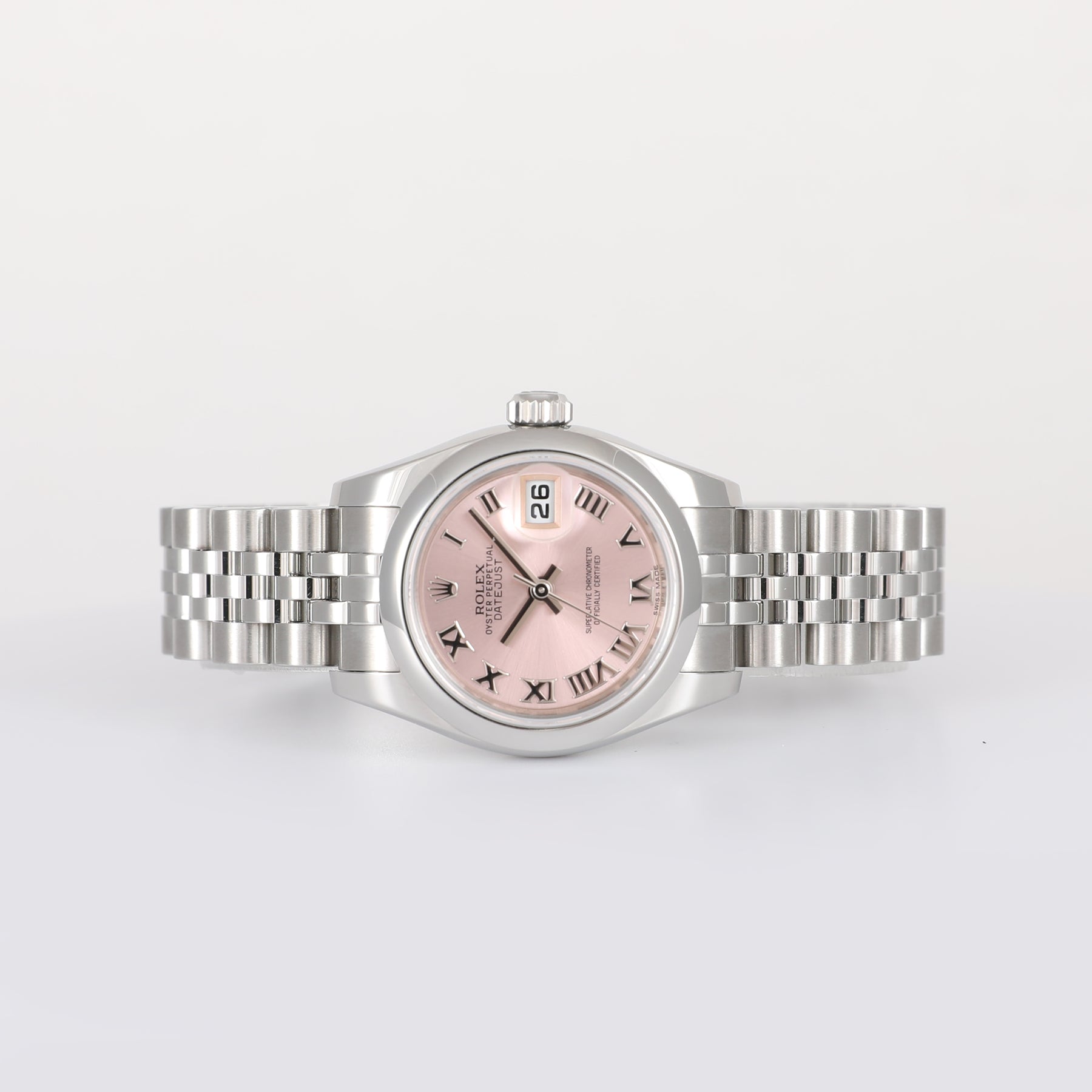 2019 ROLEX 179160 Datejust 26mm Pink Dial with Box & Papers