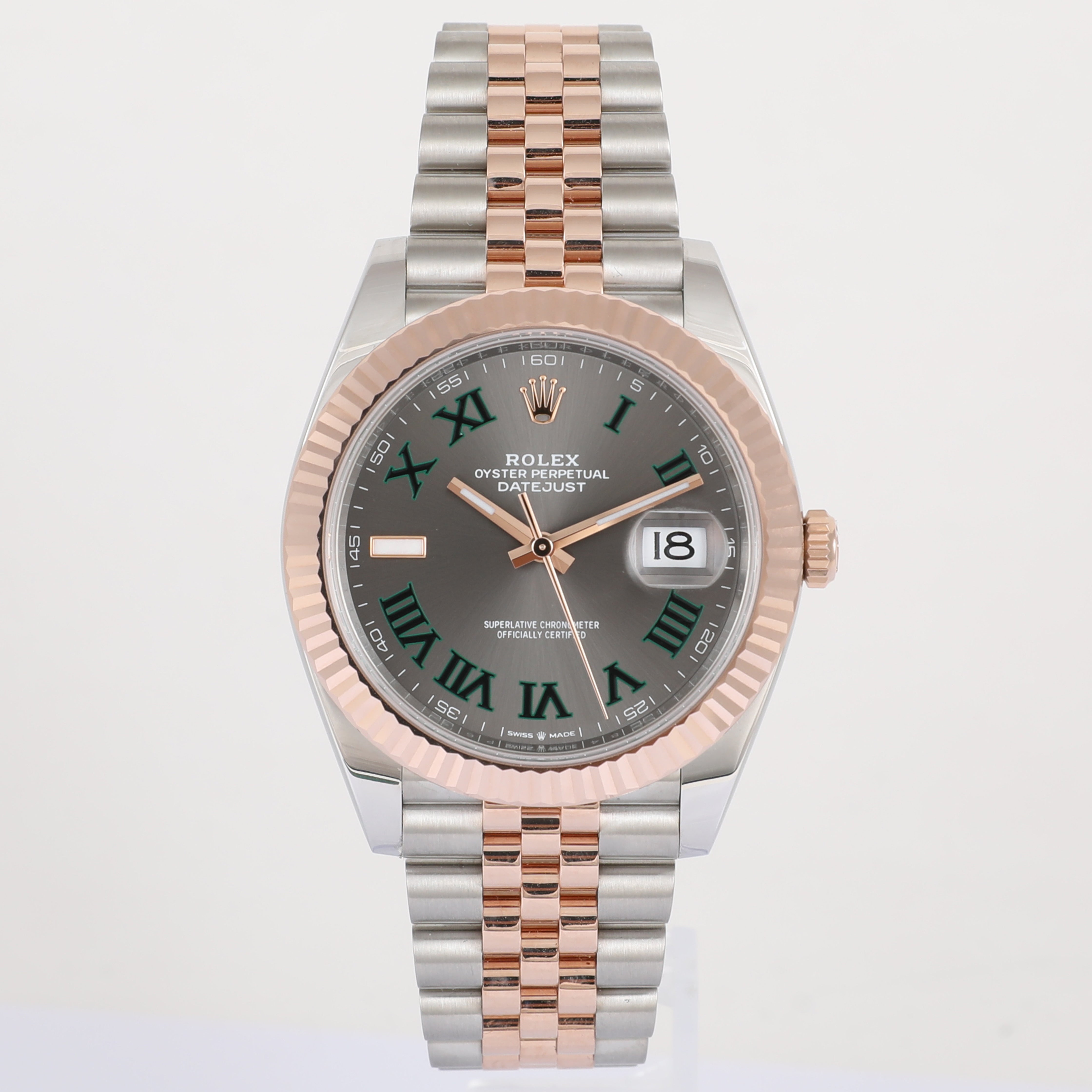 2022 ROLEX 126331 Datejust 41mm Wimbledon Dial with Box & Papers
