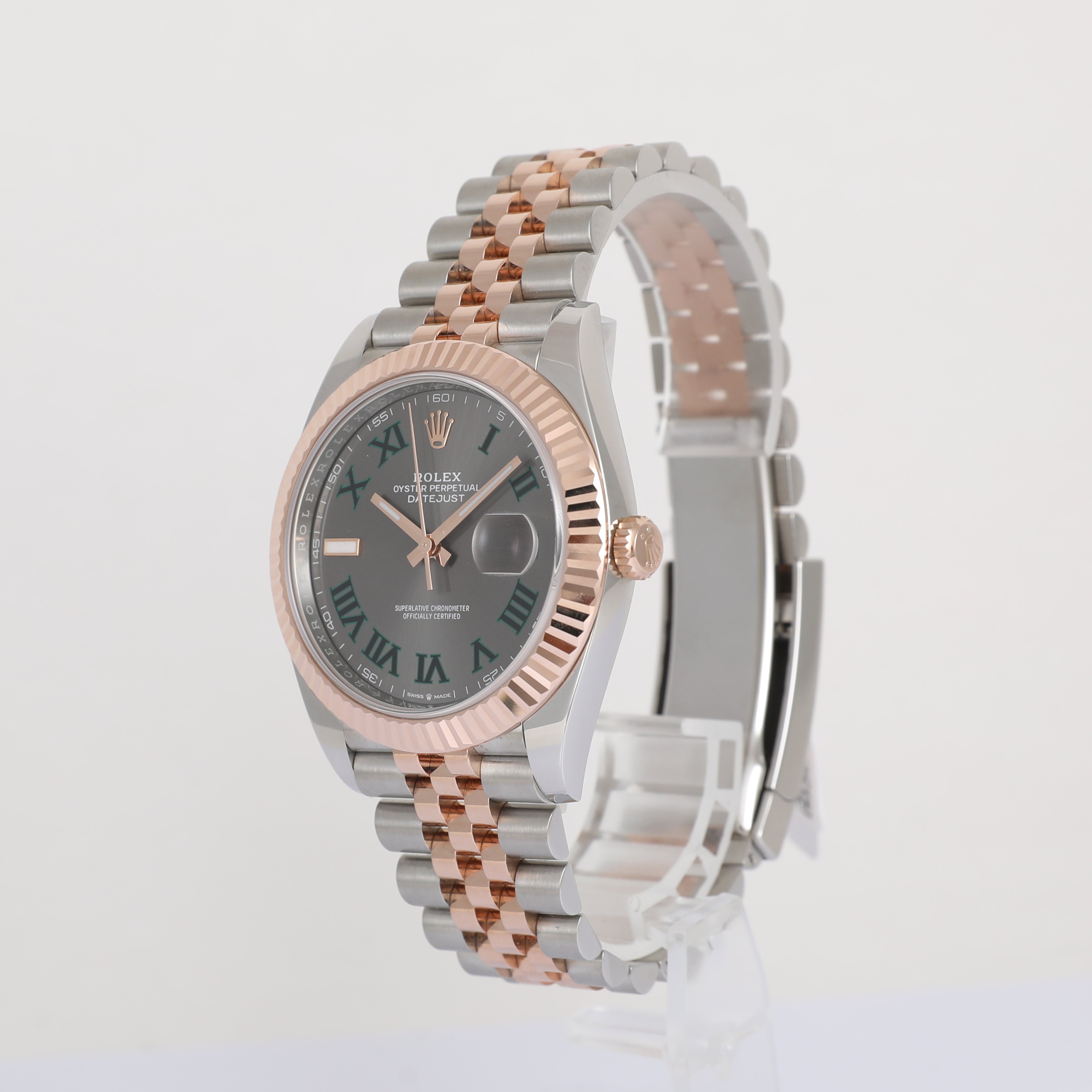 2022 ROLEX 126331 Datejust 41mm Wimbledon Dial with Box & Papers