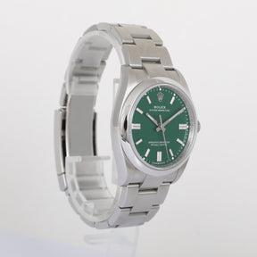 2024 ROLEX 126000 Oyster Perpetual 36mm Green with Box & Papers