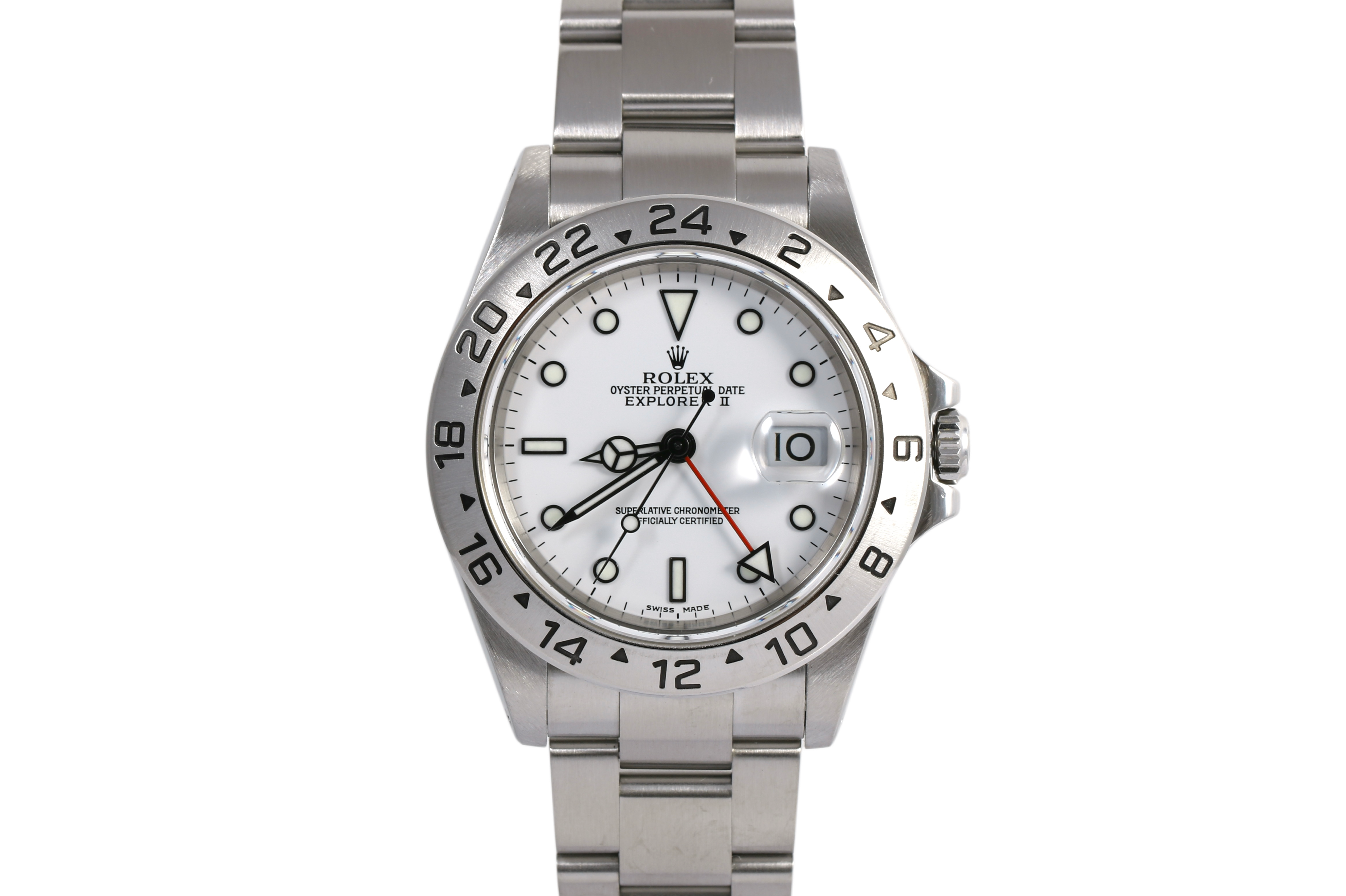 2000 Rolex Explorer II 40mm Solid End Links - 16570 (Polar)