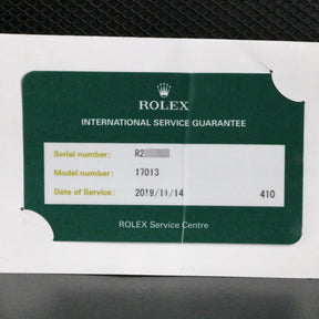 1987 Rolex 17013 Quartz Datejust 36mm with Rolex Service Card