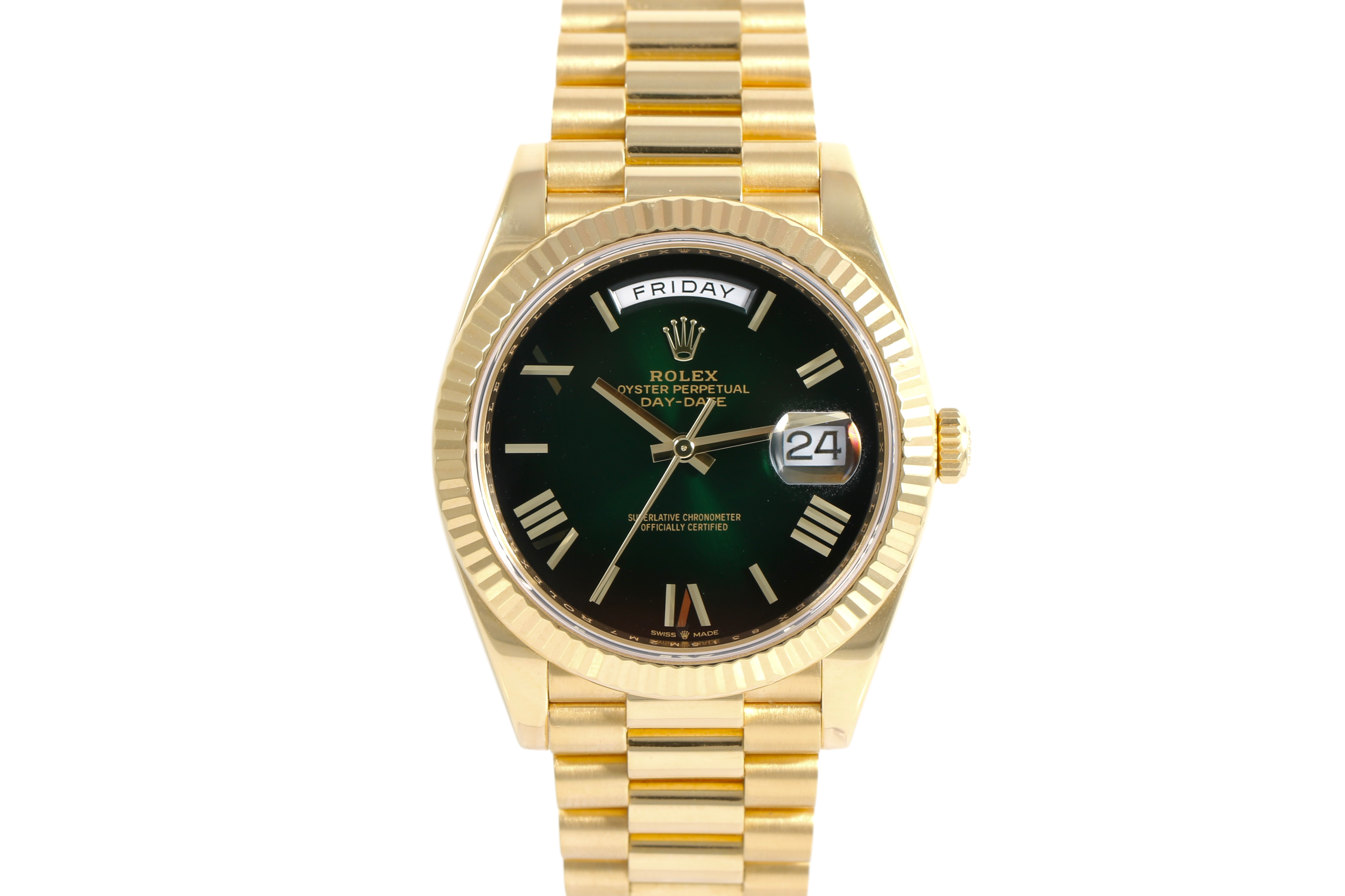 2020 Rolex Day-Date 40mm - 228238 (Green Ombré)