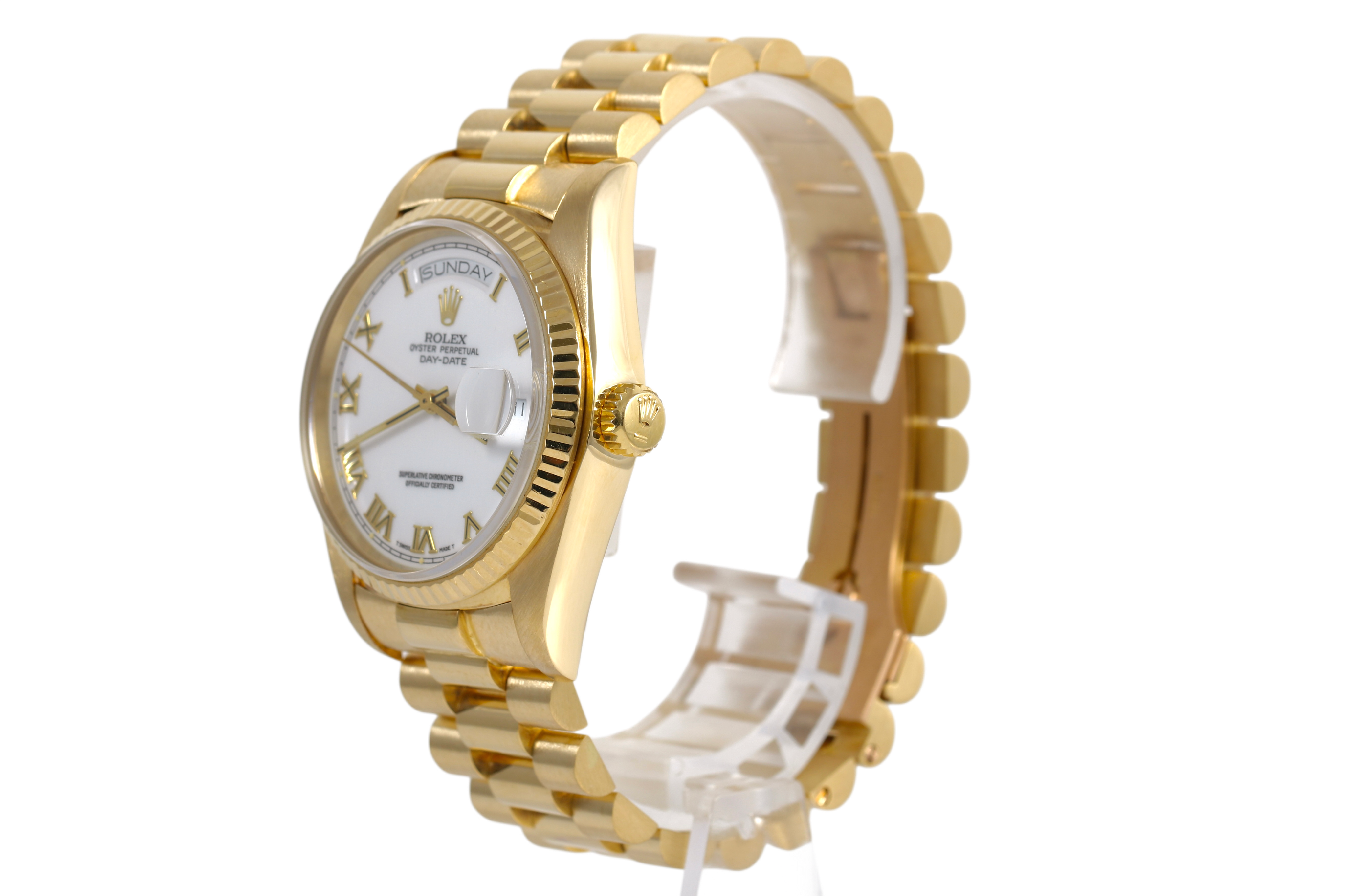 1980 Rolex Day-Date 36mm - 18038 (White Roman)