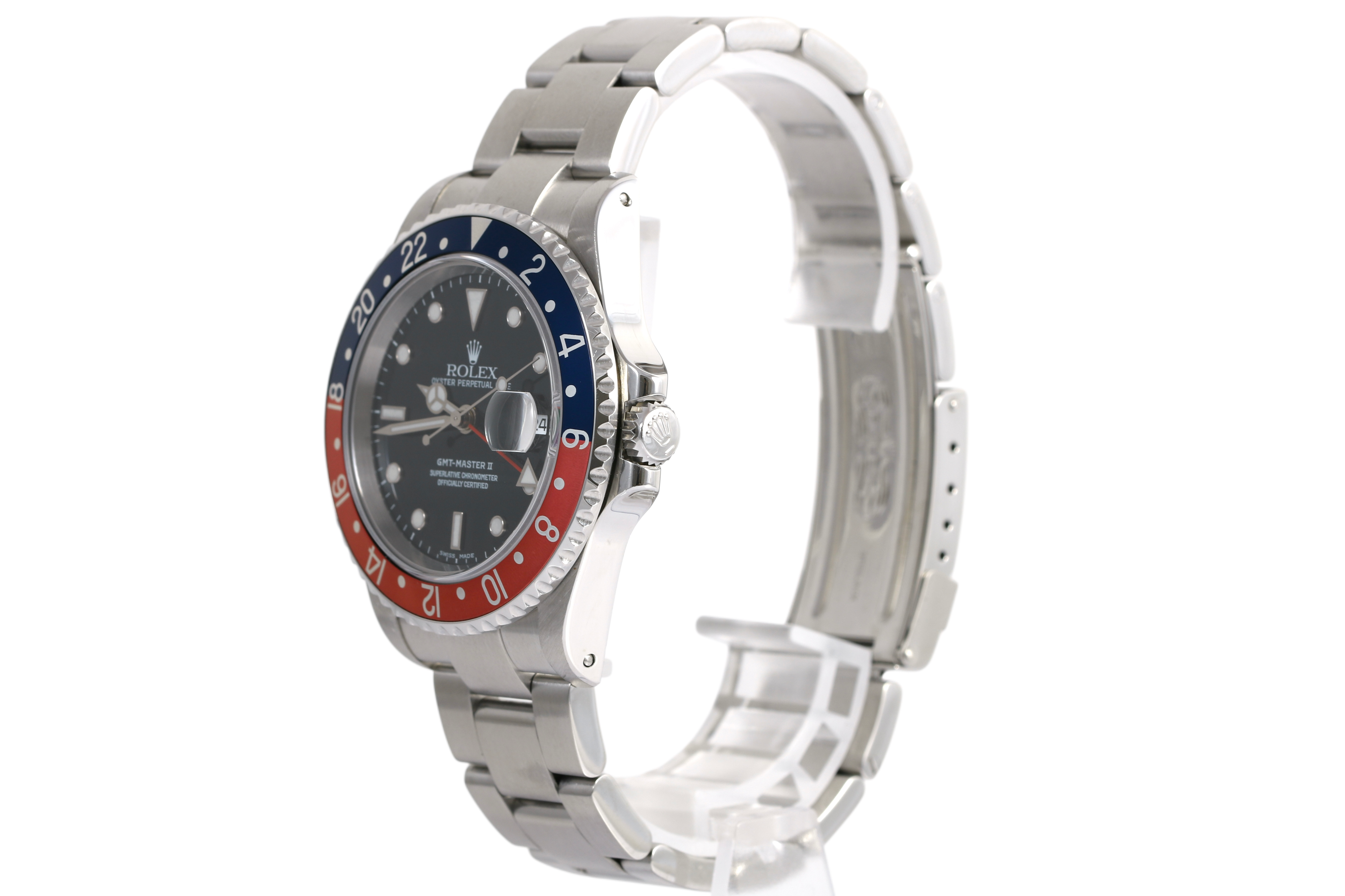 2001 Rolex GMT-Master II 40mm Solid End Links - 16710 (Pepsi)