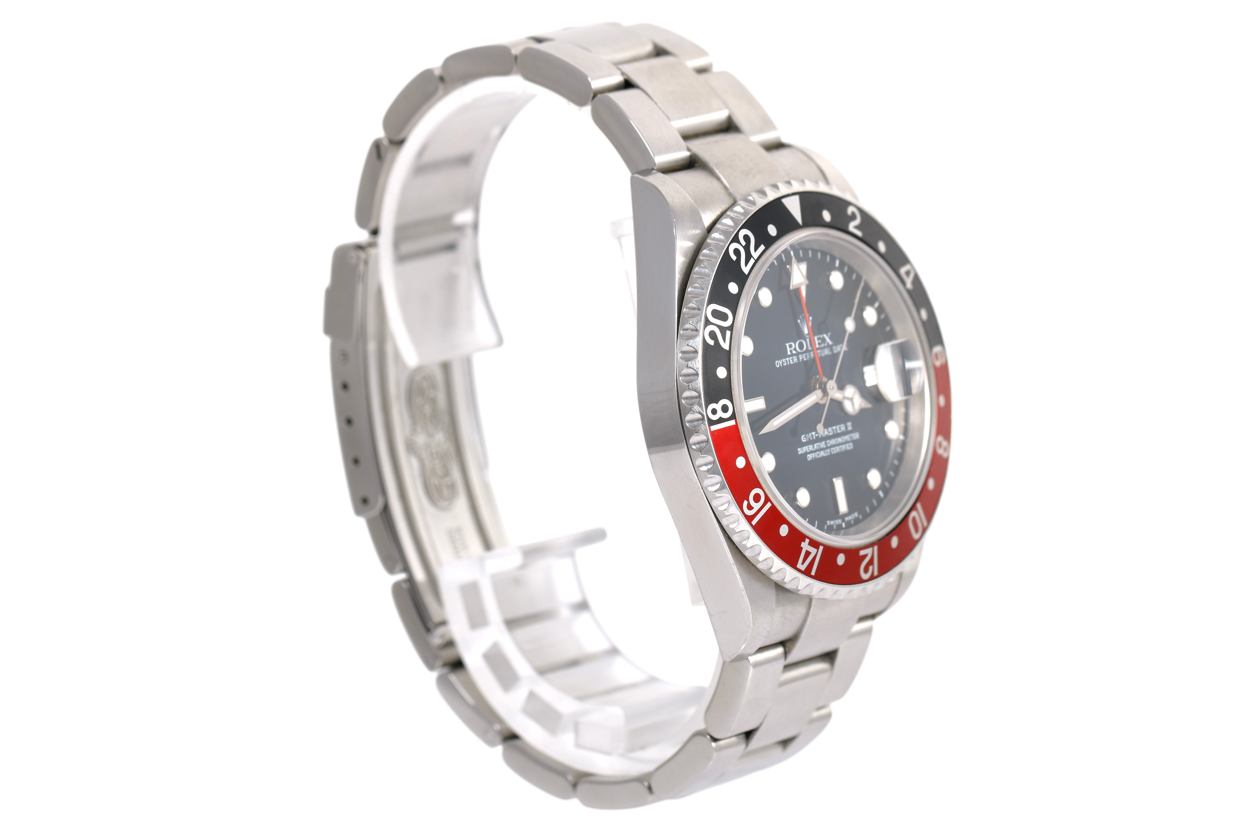 2004 Rolex GMT-Master II 40mm No Holes Case - 16710 (Coke)