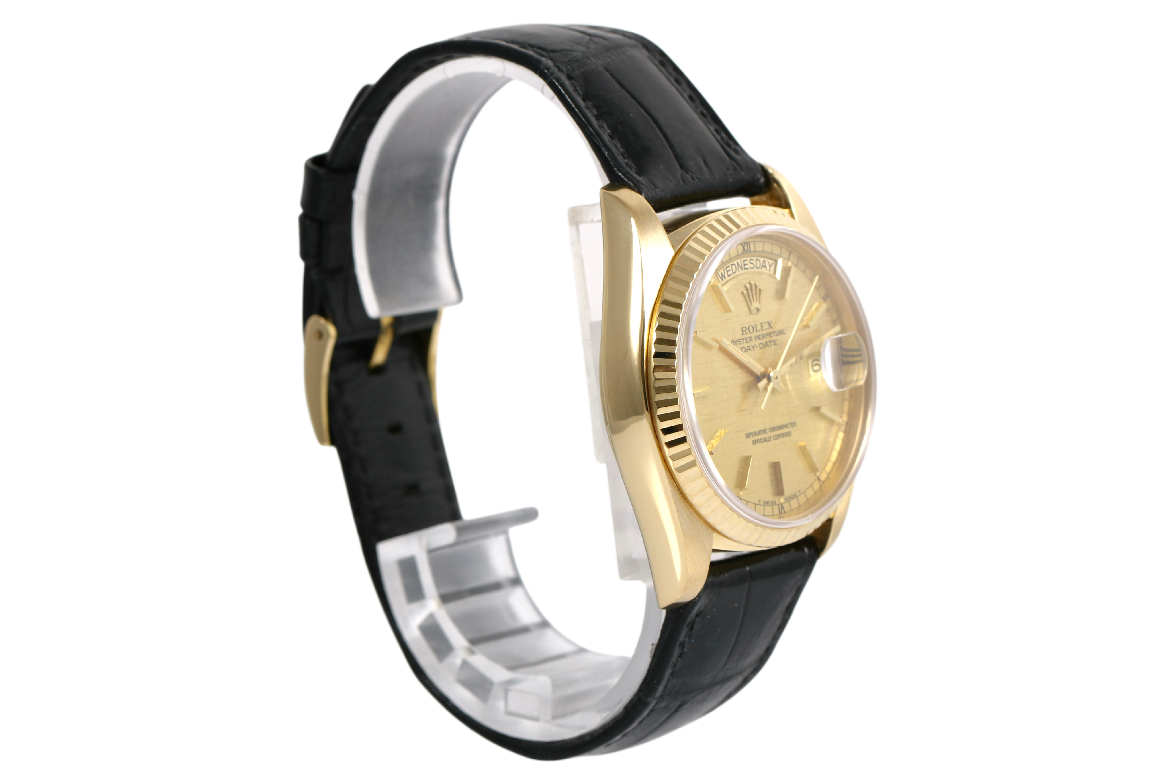 1977 Rolex Day-Date 36mm - 18038 (Champagne Linen)