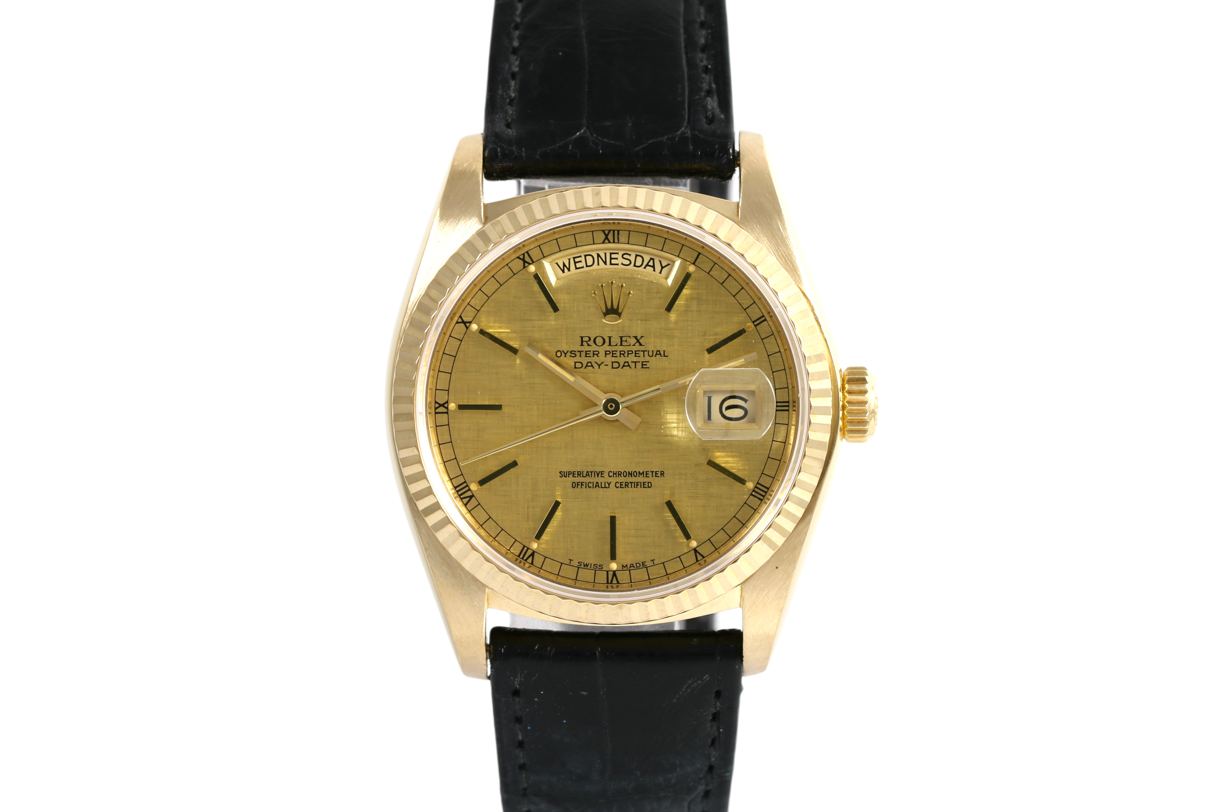 1977 Rolex Day-Date 36mm - 18038 (Champagne Linen)