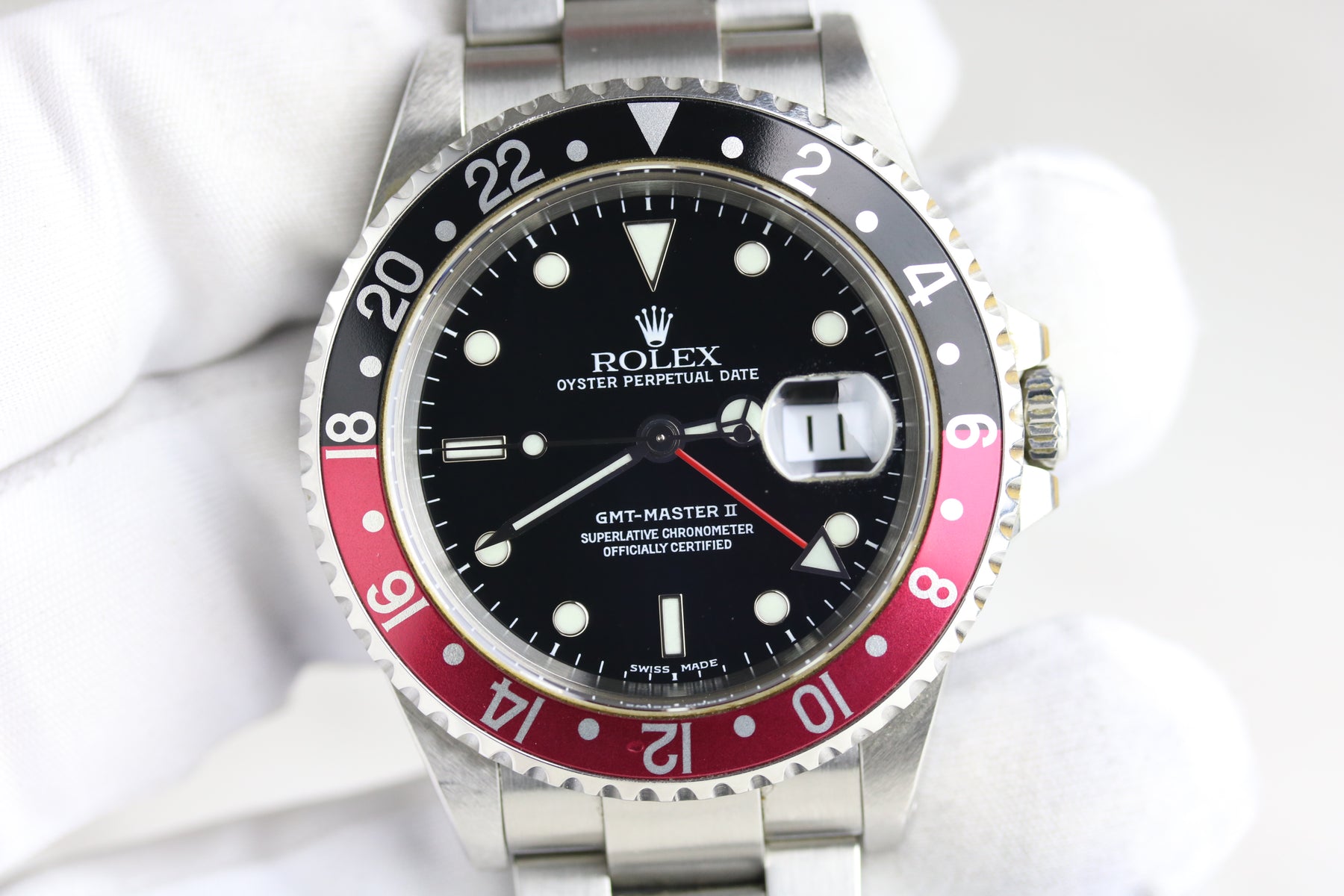 2000 ROLEX 16710 GMT-MASTER II Coke SEL with Box & Papers