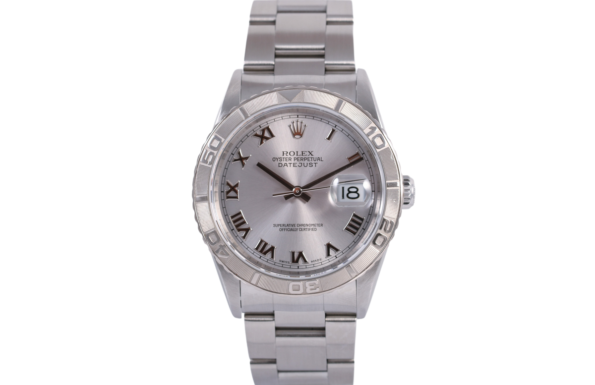 2004 Rolex Datejust 36mm Turn-O-Graph - 16264 (Silver Roman)