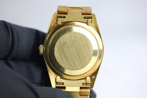 1989 ROLEX 18238 Daydate 36mm Factory White Dial with Papers