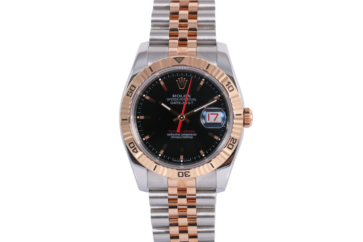2005 Rolex Datejust 36mm Turn-O-Graph Super Jubilee - 116261 (Black)