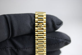 1989 ROLEX 69178 Datejust 26mm 18K Yellow Gold Factory Diamond Dial with Papers