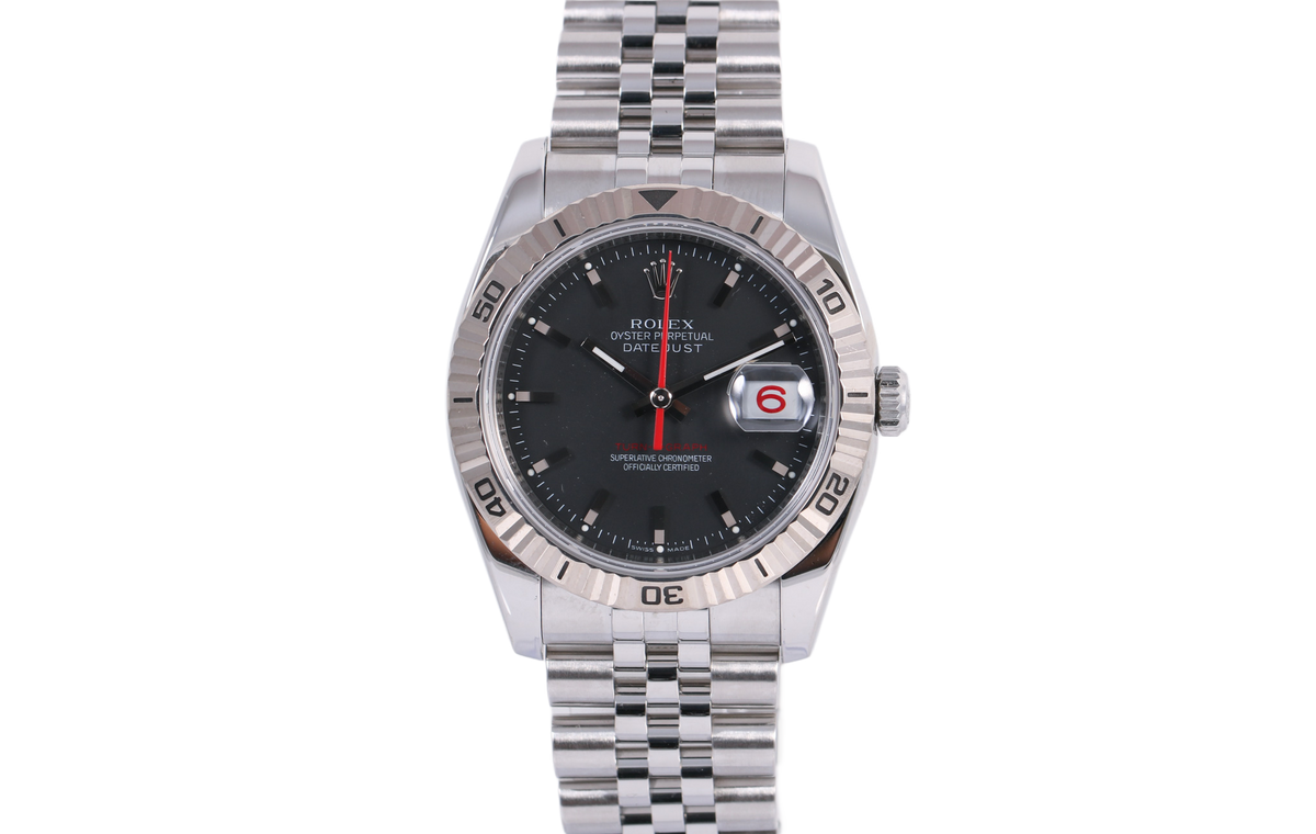 2005 Rolex Datejust 36mm Turn-O-Graph Super Jubilee - 116264 (Black)