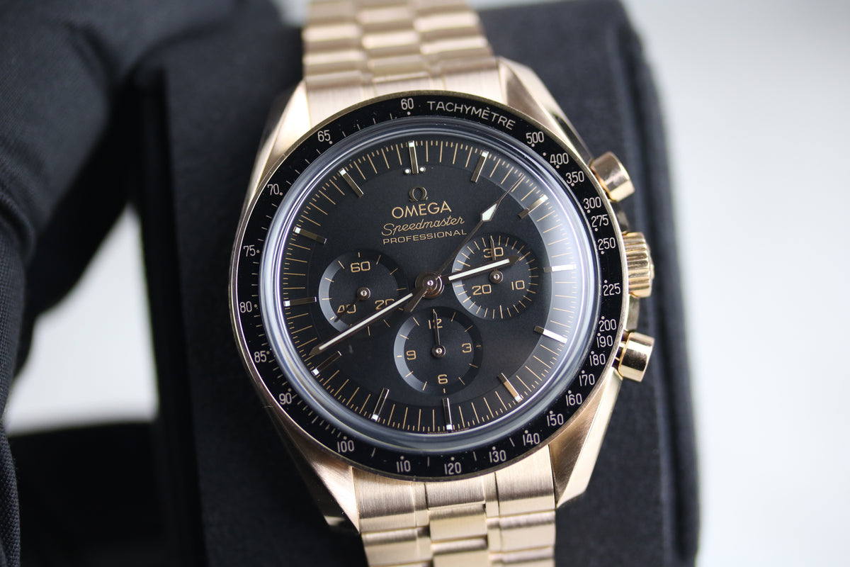 2021 OMEGA 310.60.42.50.01.001 Speedmaster Professional Rose Gold with Box & Papers