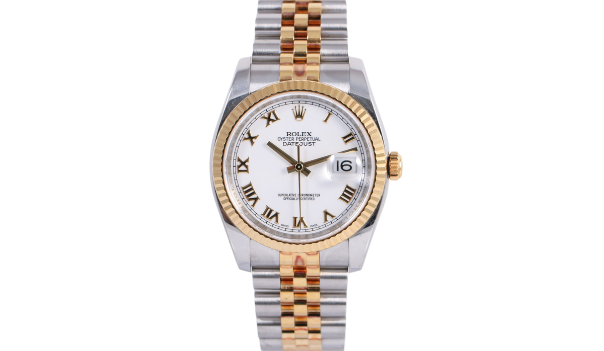 2005 Rolex Datejust 36mm Super Jubilee - 116233 (White Roman)