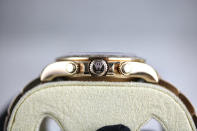 Partial Sticker 2023 ROLEX 116505 Daytona 18K Rose Gold Meteorite Dial with Box & Papers