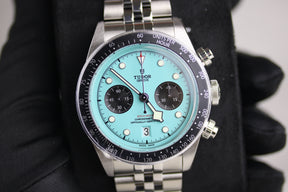 UNWORN 2025 TUDOR M79360N Black Bay Chrono Turquoise Dial with Box & Papers