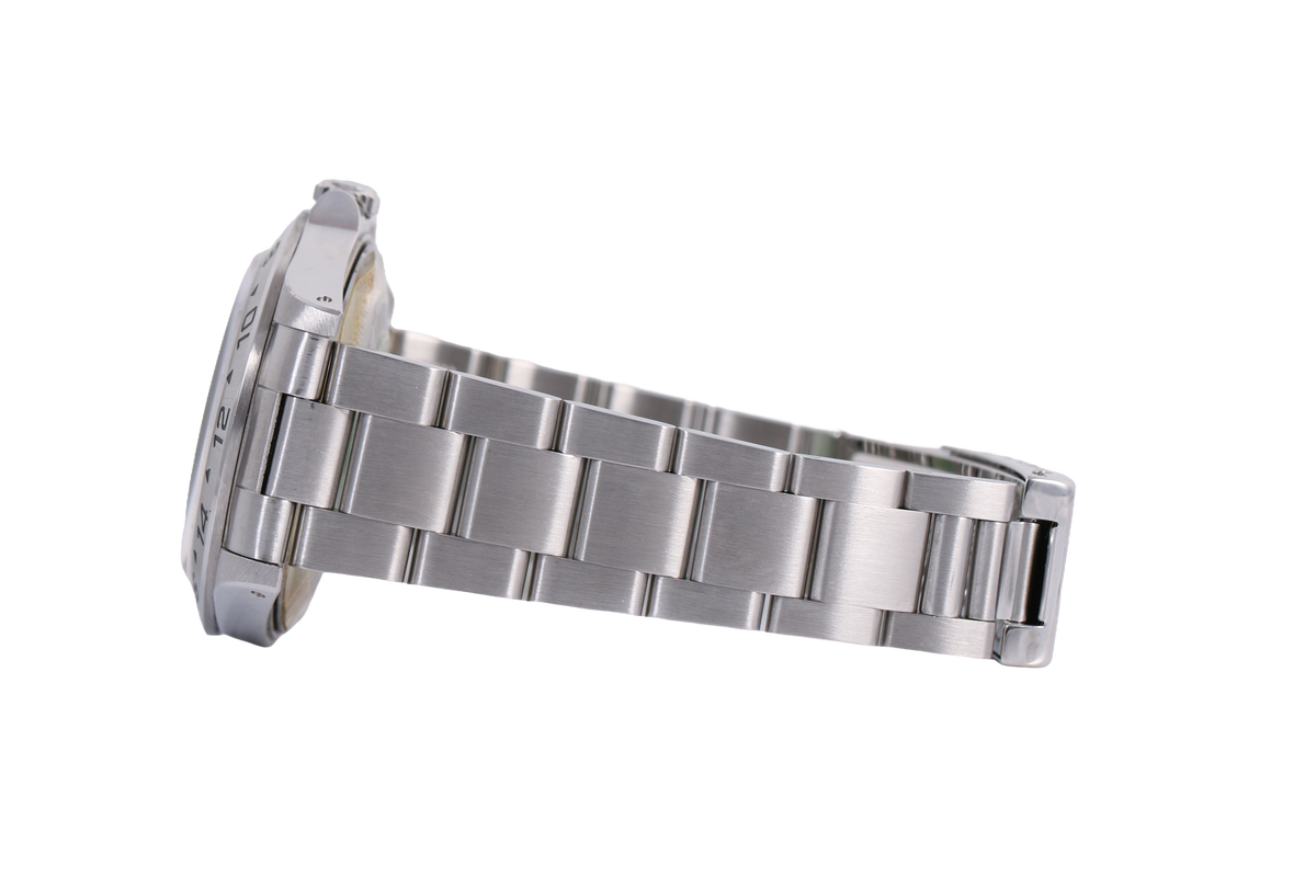 Caseback Stickered 1994 Rolex Explorer II 40mm Patina - 16570 (Black)