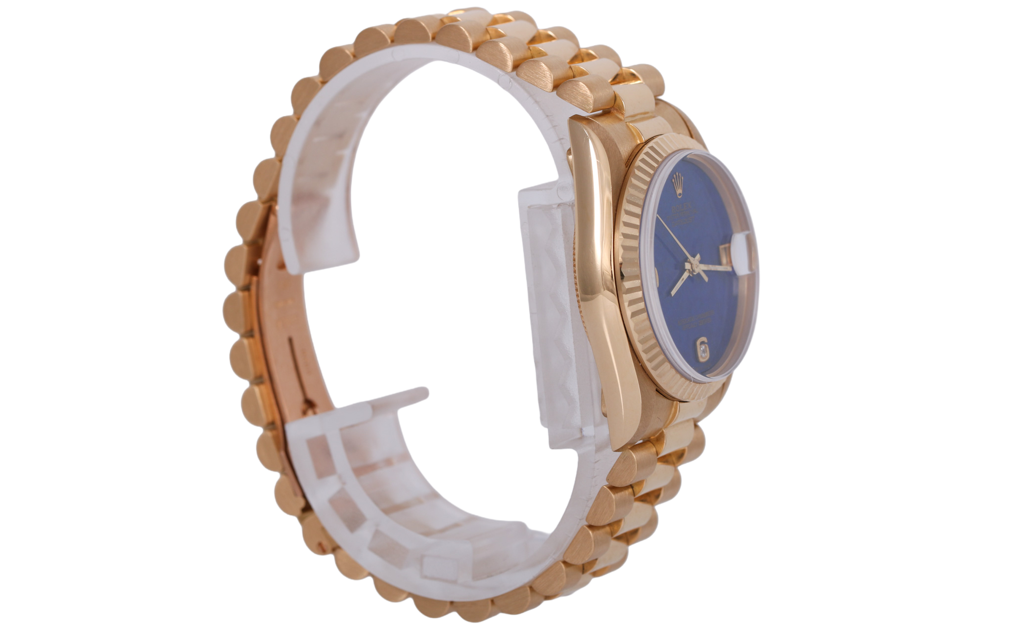 1986 Rolex Datejust 31mm 18K Yellow Gold - 68278 (Factory Lapis Lazuli)